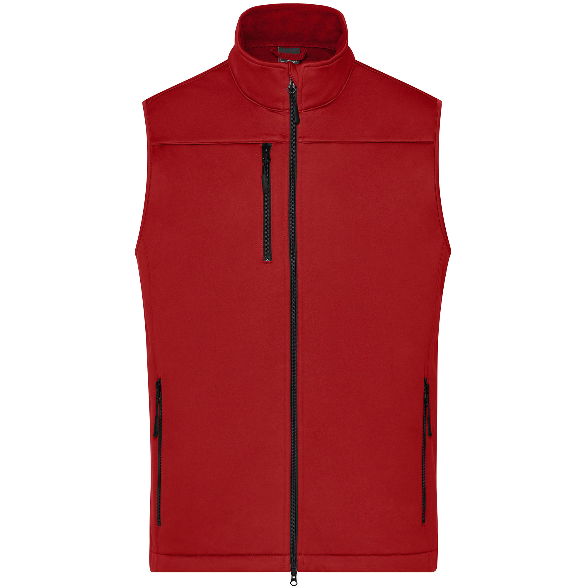 Herren-Softshellweste aus recyceltem Polyester, rot