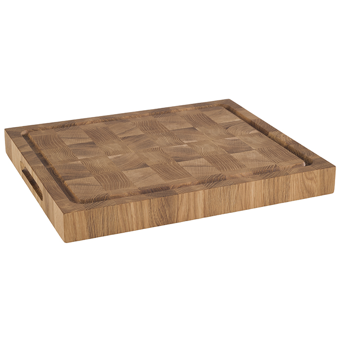Buffetbrett -PROFI- 38 x 32 cm, H: 4,5 cm Eichenholz