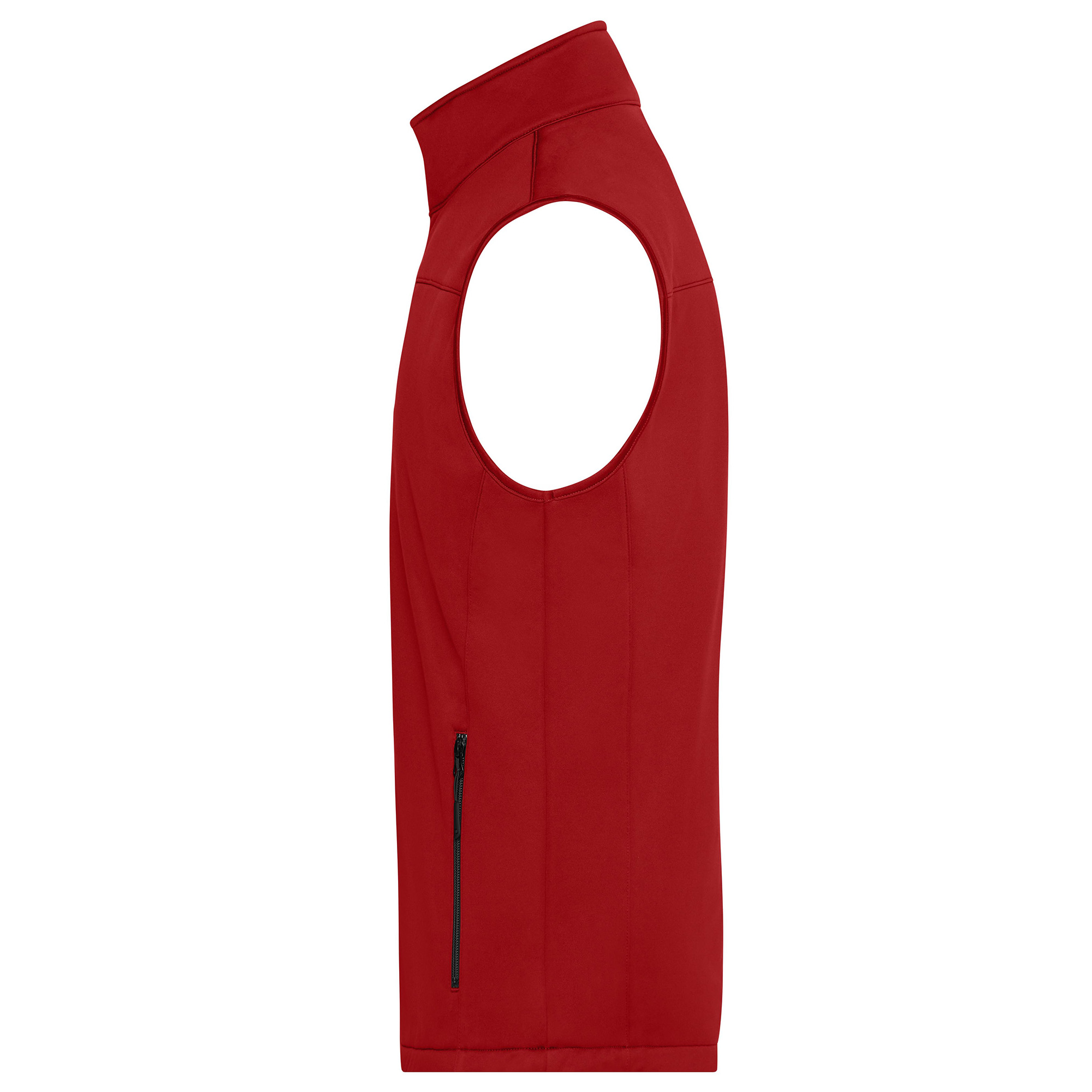 Herren-Softshellweste aus recyceltem Polyester, rot