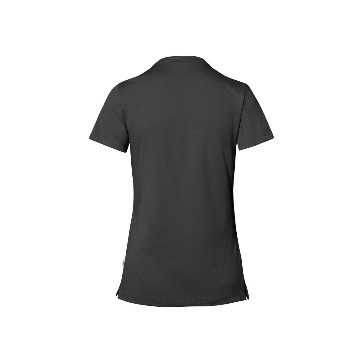 Woman V-Shirt Cotton Tec, anthrazit