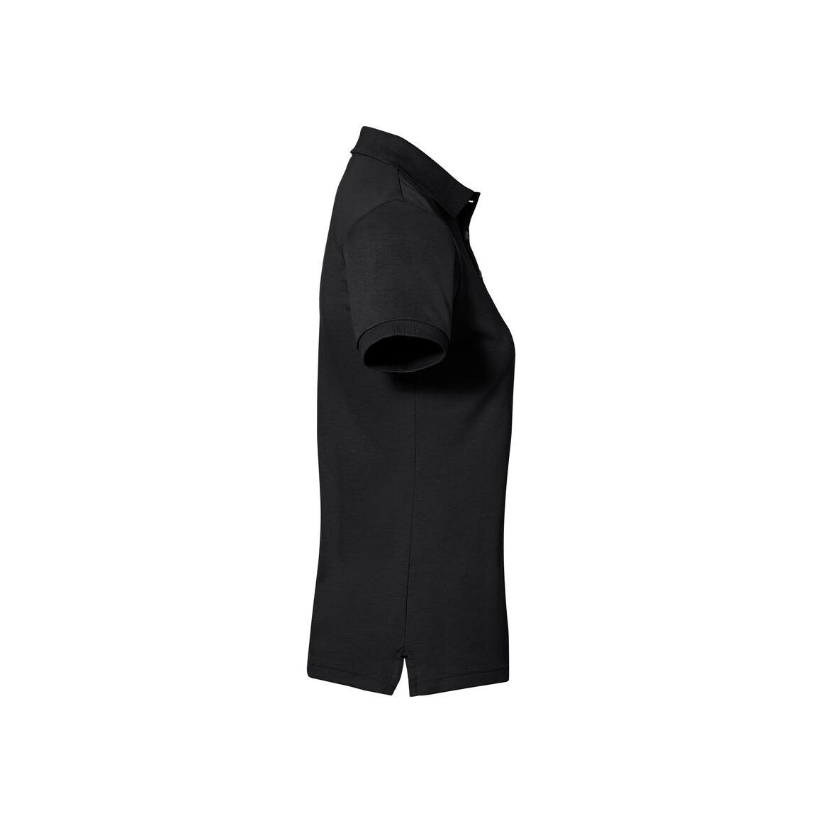 Woman-Polo Cotton Tec, schwarz