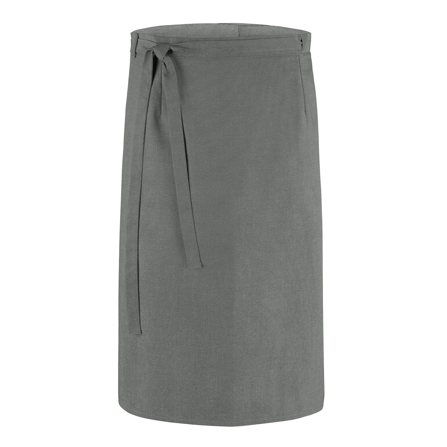 Wickel-Bistroschürze 145 x 80 cm, Jeanslook hellgrau