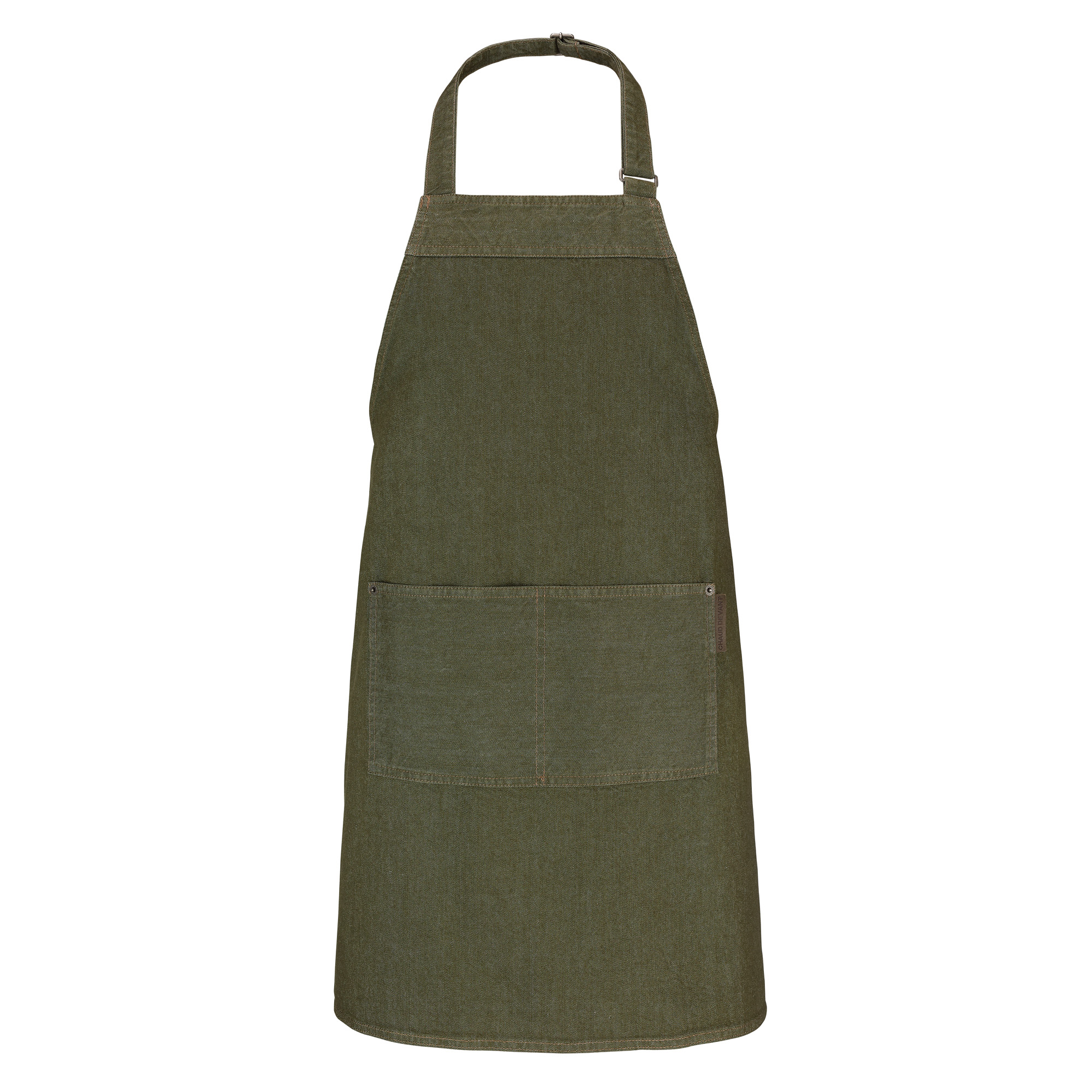 Chaud Devant Latzschürze Base, L: 75 cm, B: 70 cm, green denim