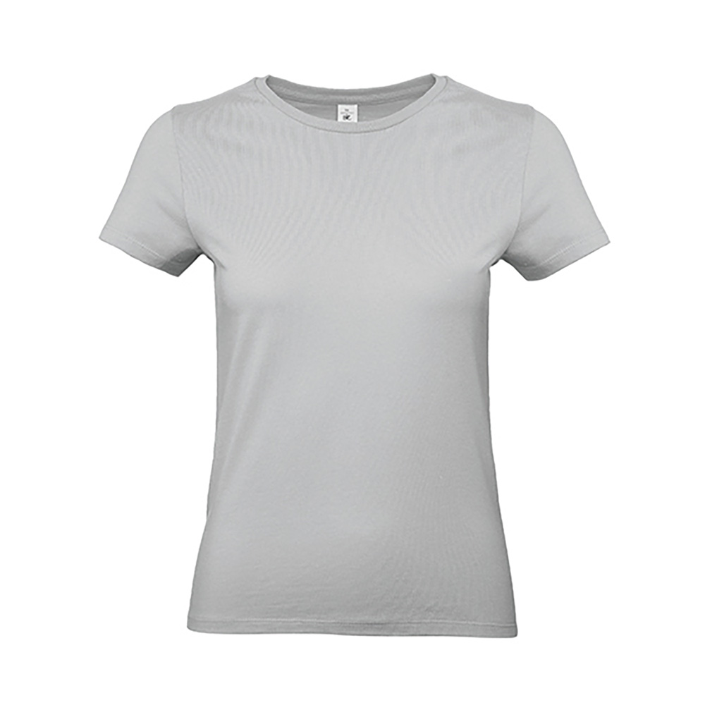 Damen-T-Shirt Basic, hellgrau