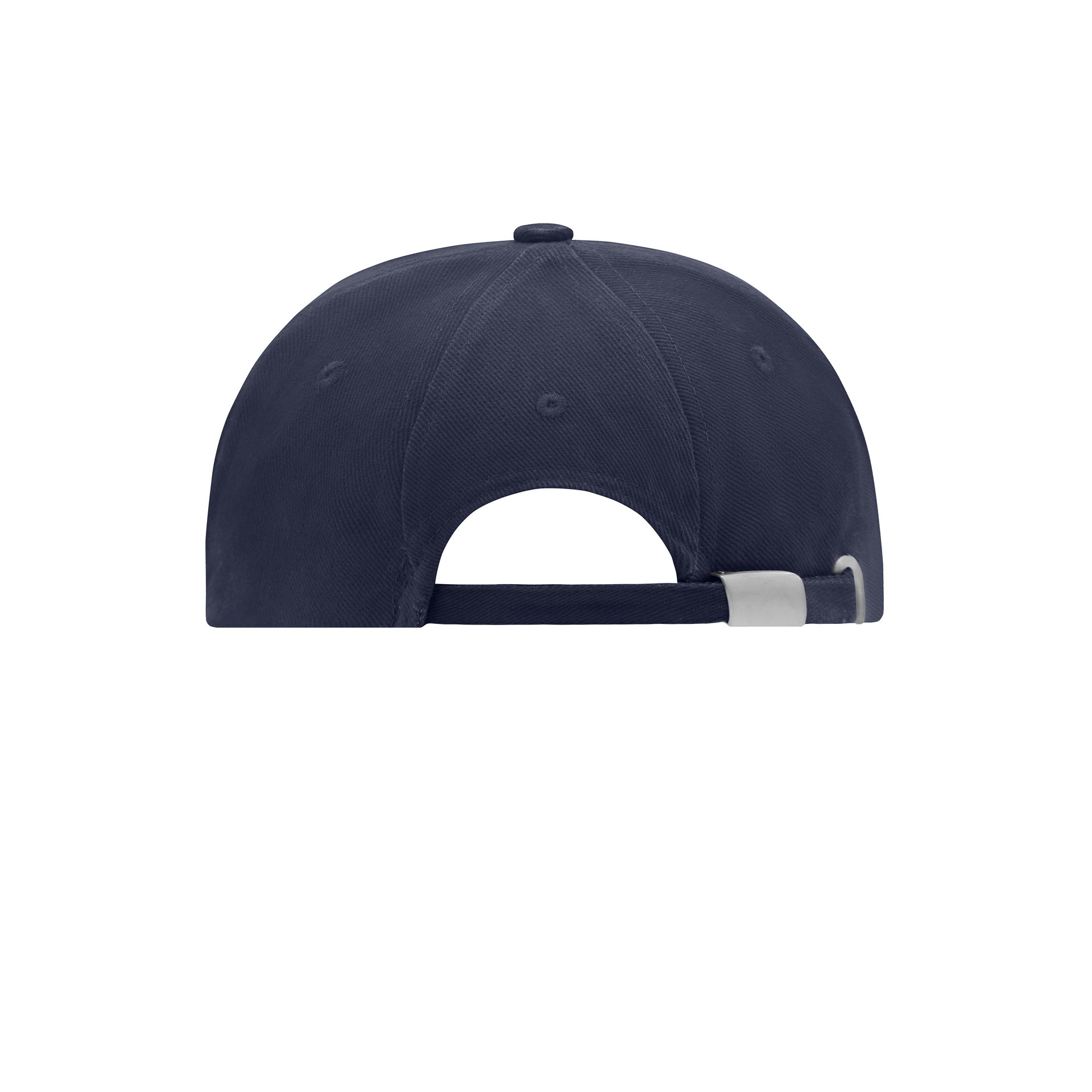 Base-Cap 6 Panel, Clipverschluss mit matter Metallöse, Fb. navy