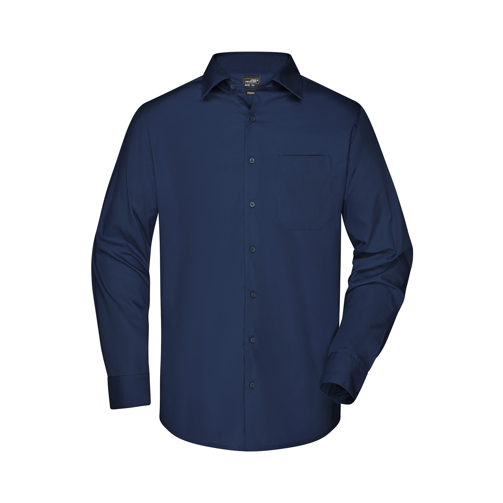 Herrenhemd Luca, 1/1 Arm, navy