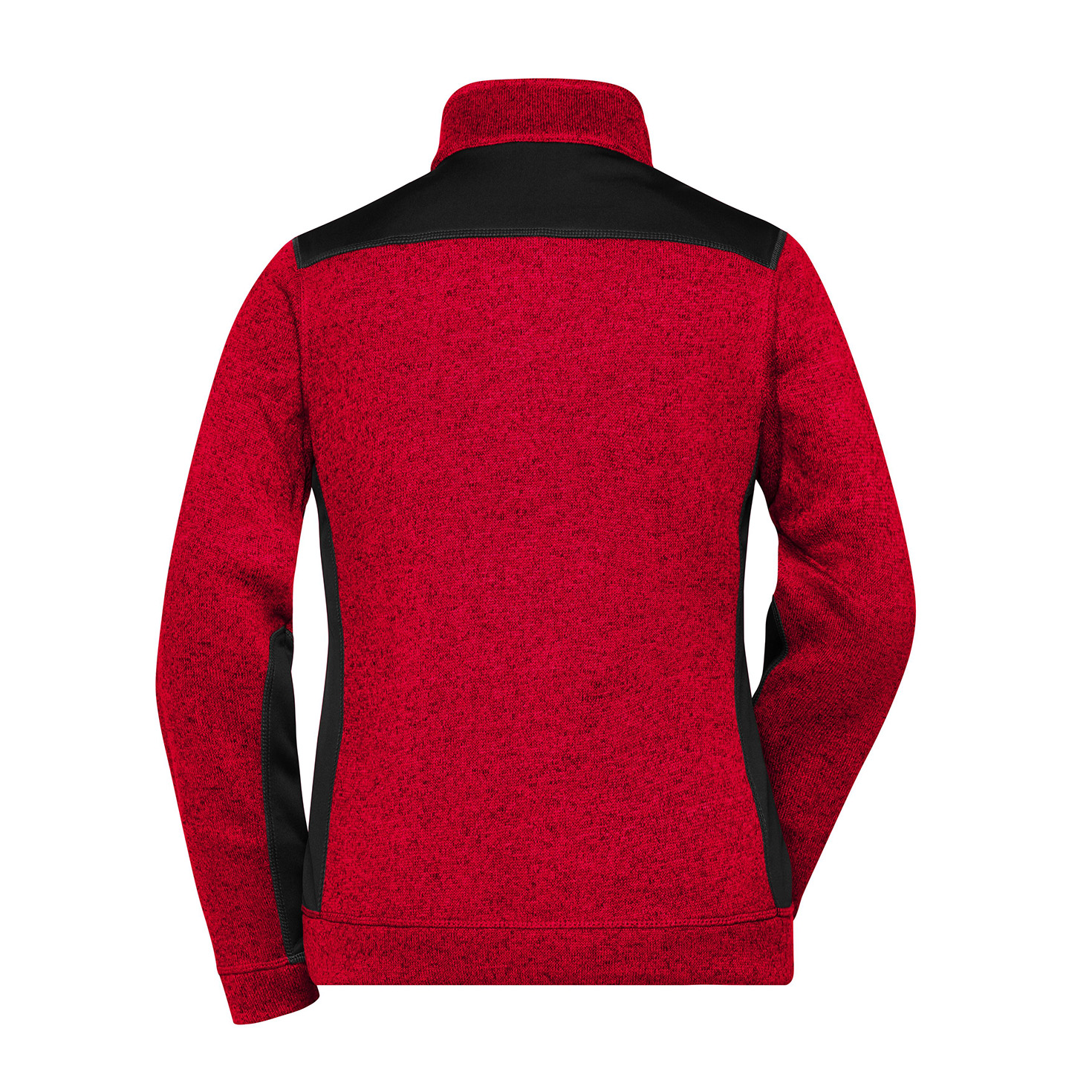 Workwear Damen-Fleecejacke Strong, red melange/black