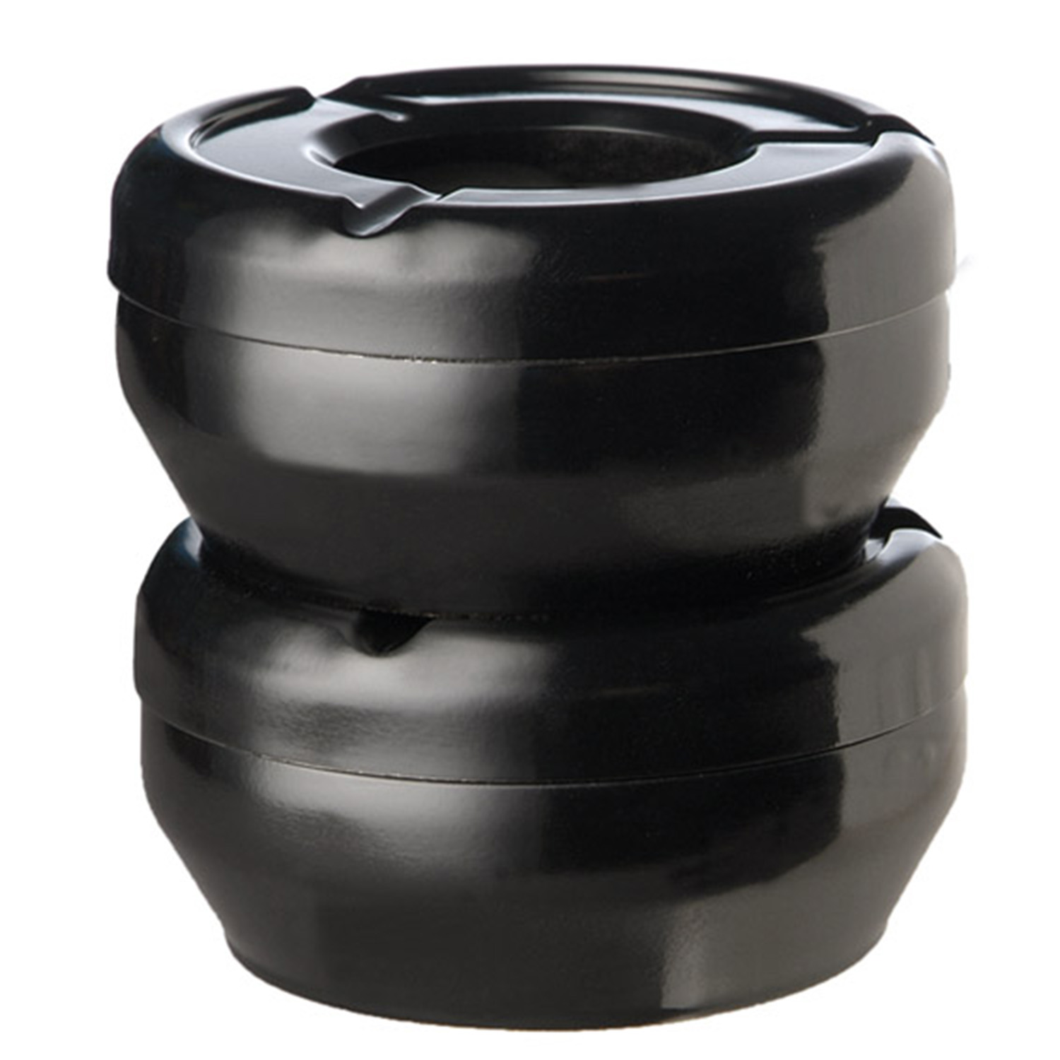 Windaschenbecher -CASUAL- Ø 10 cm, H: 4 cm Melamin, schwarz