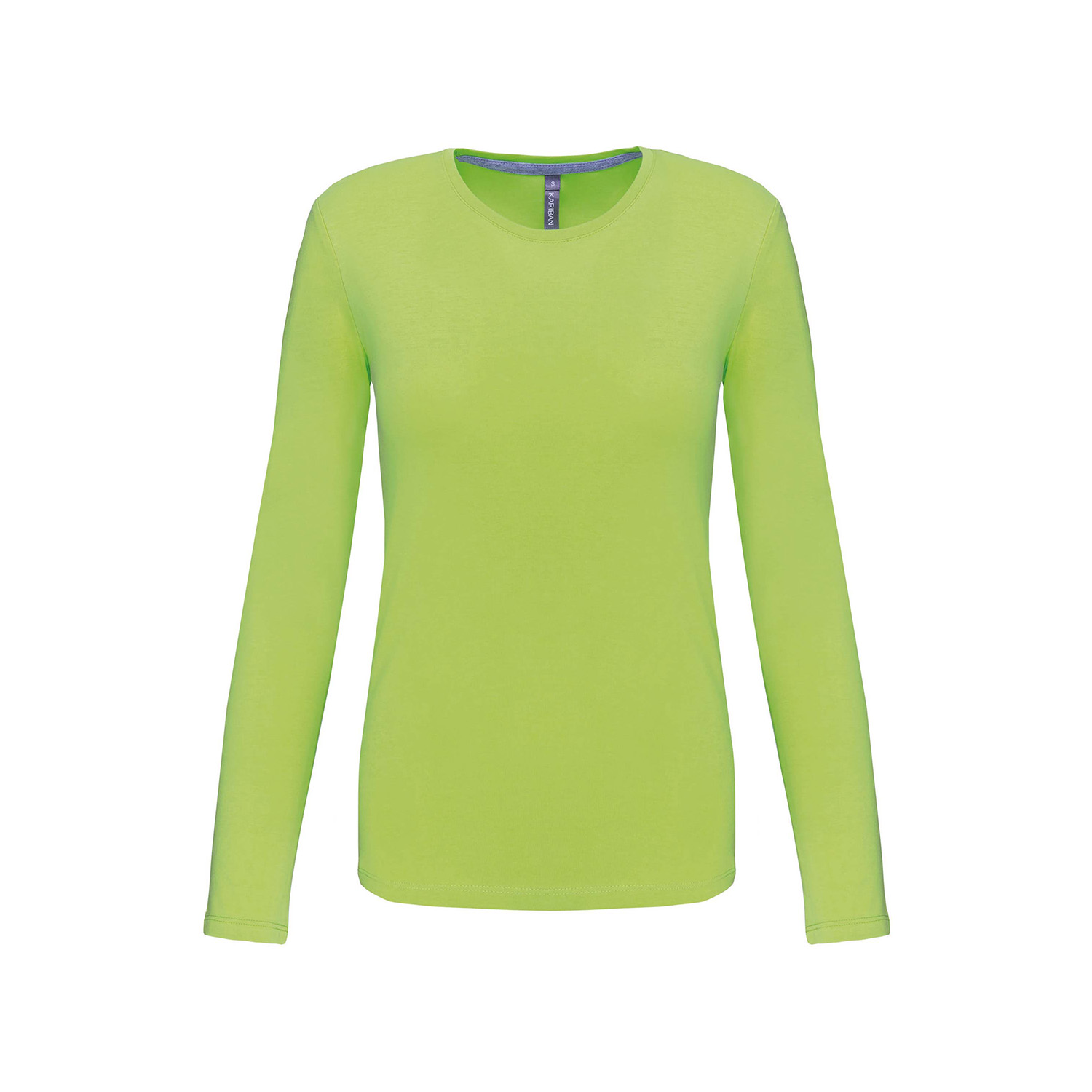 Damen-Longsleeve Kariban, lime