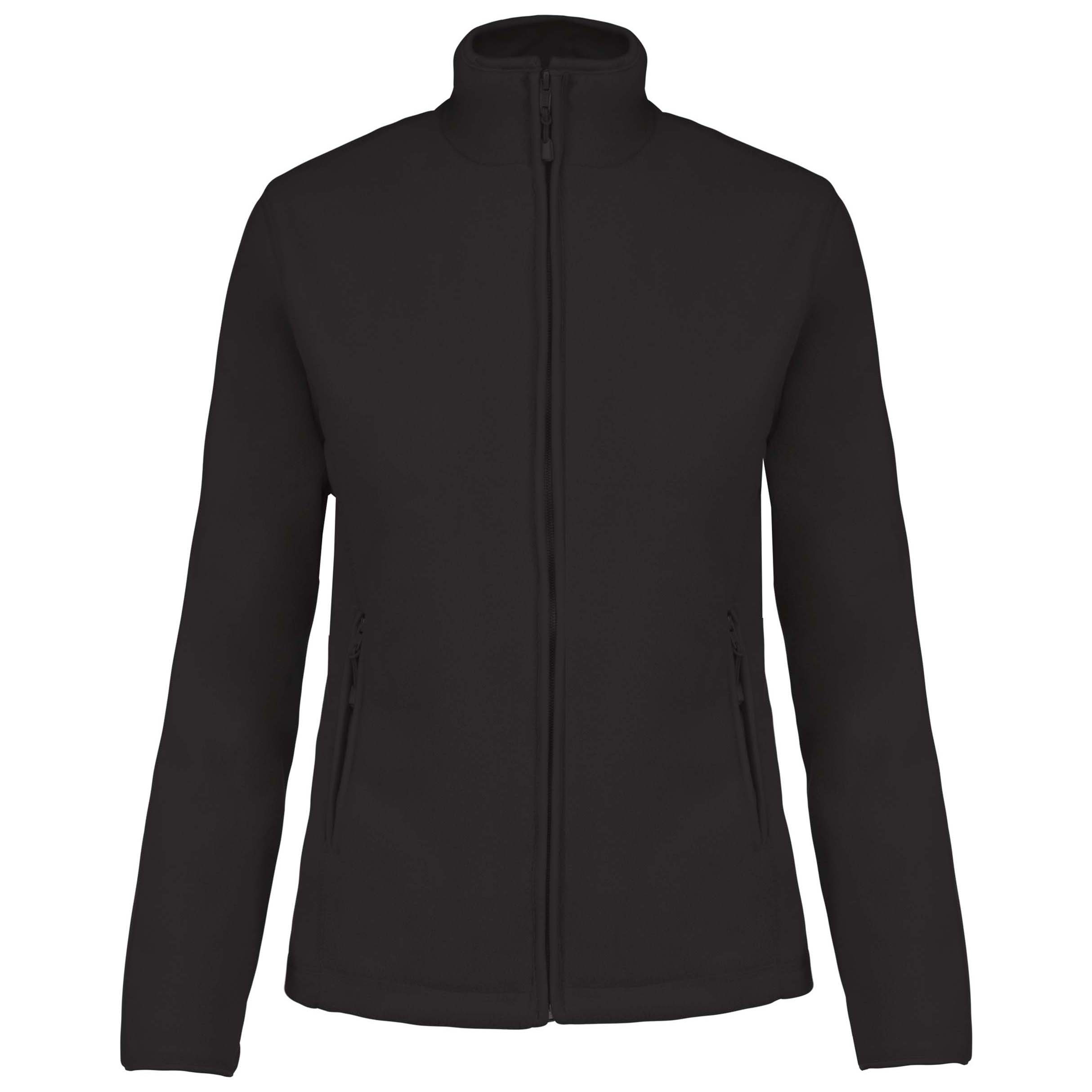 Damen-Fleece-Jacke, schwarz