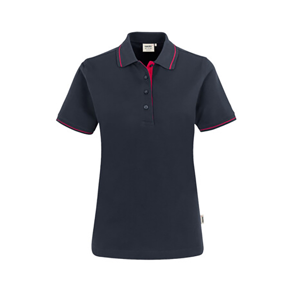 Woman-Polo Casual, tinte/rot