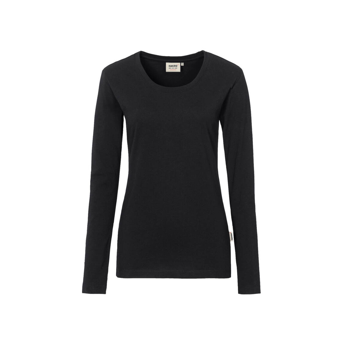 Woman-Longsleeve Mikralinar, schwarz
