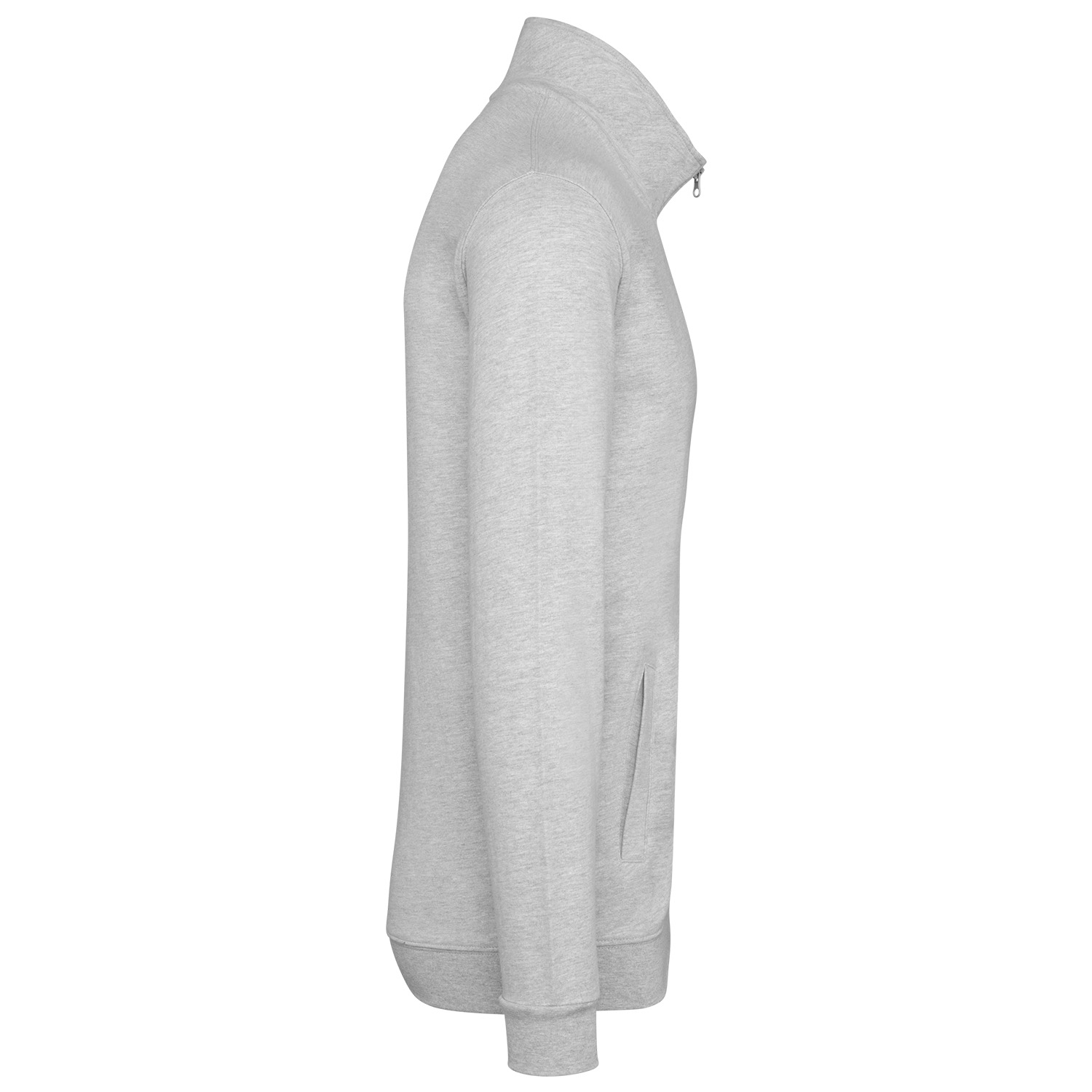 Unisex Sweatjacke, oxford grey