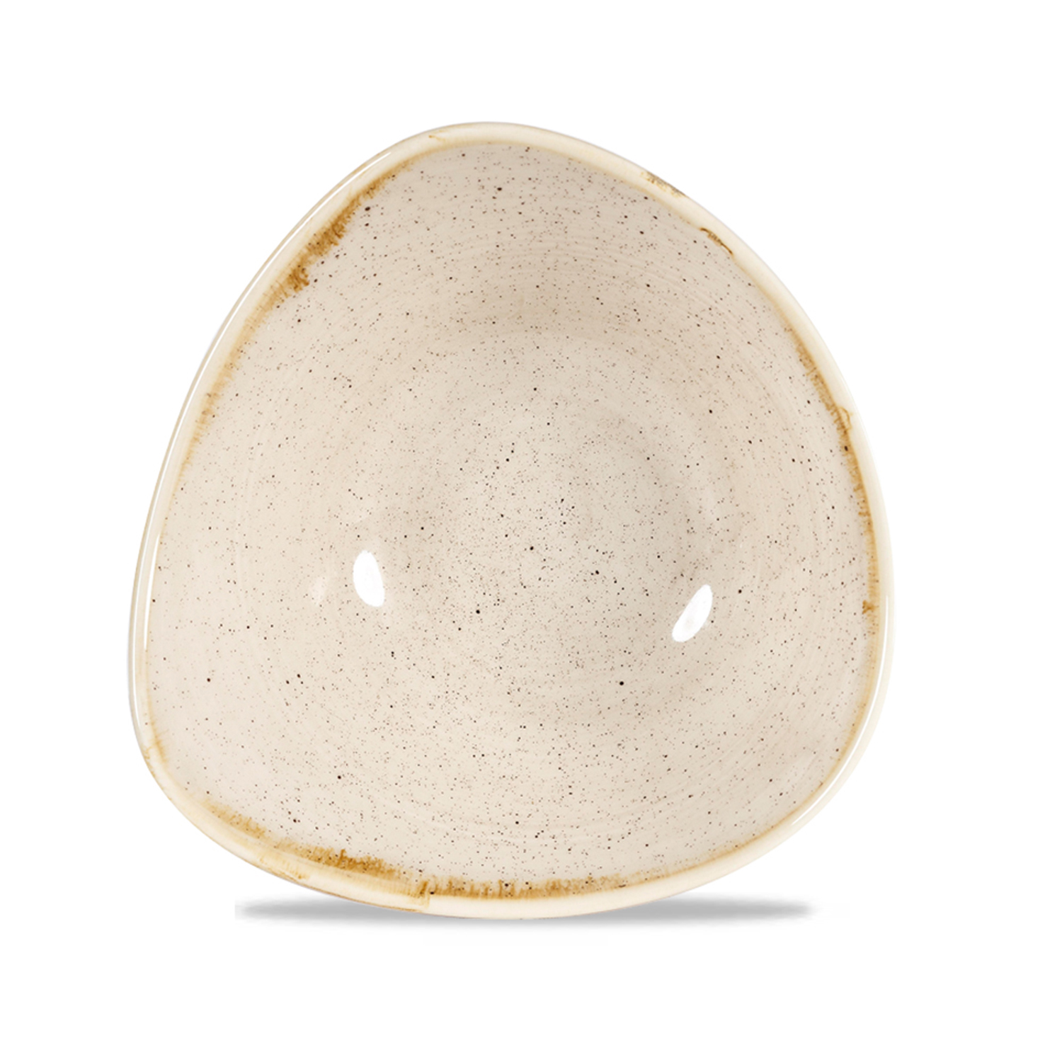 Triangle Bowl 18,5 cm, Stonecast Nutmeg Cream