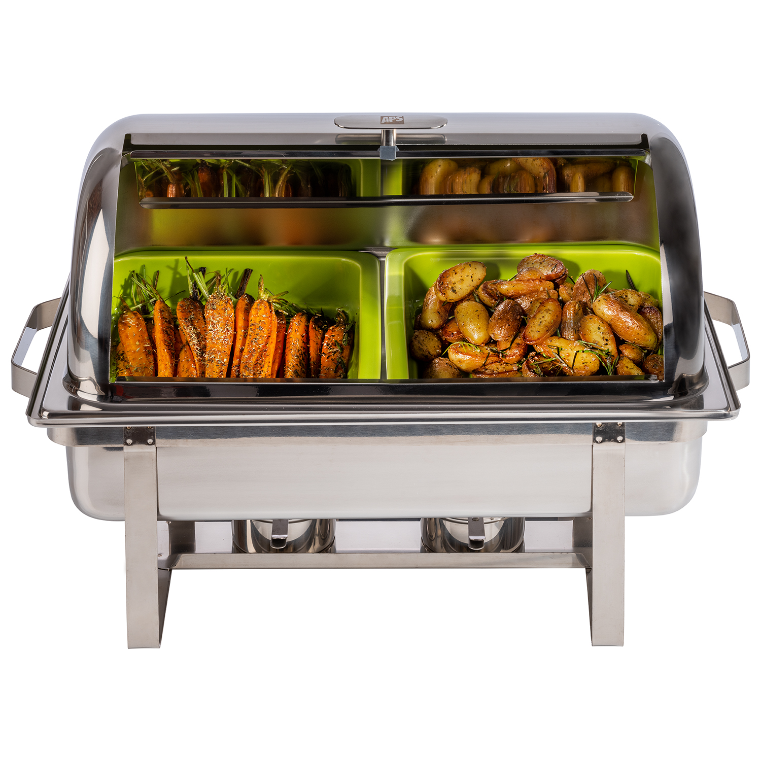 Rolltop-Chafing Dish -MAESTRO-67 x 35 cm, H: 45 cm, 9 Liter Edelstahl