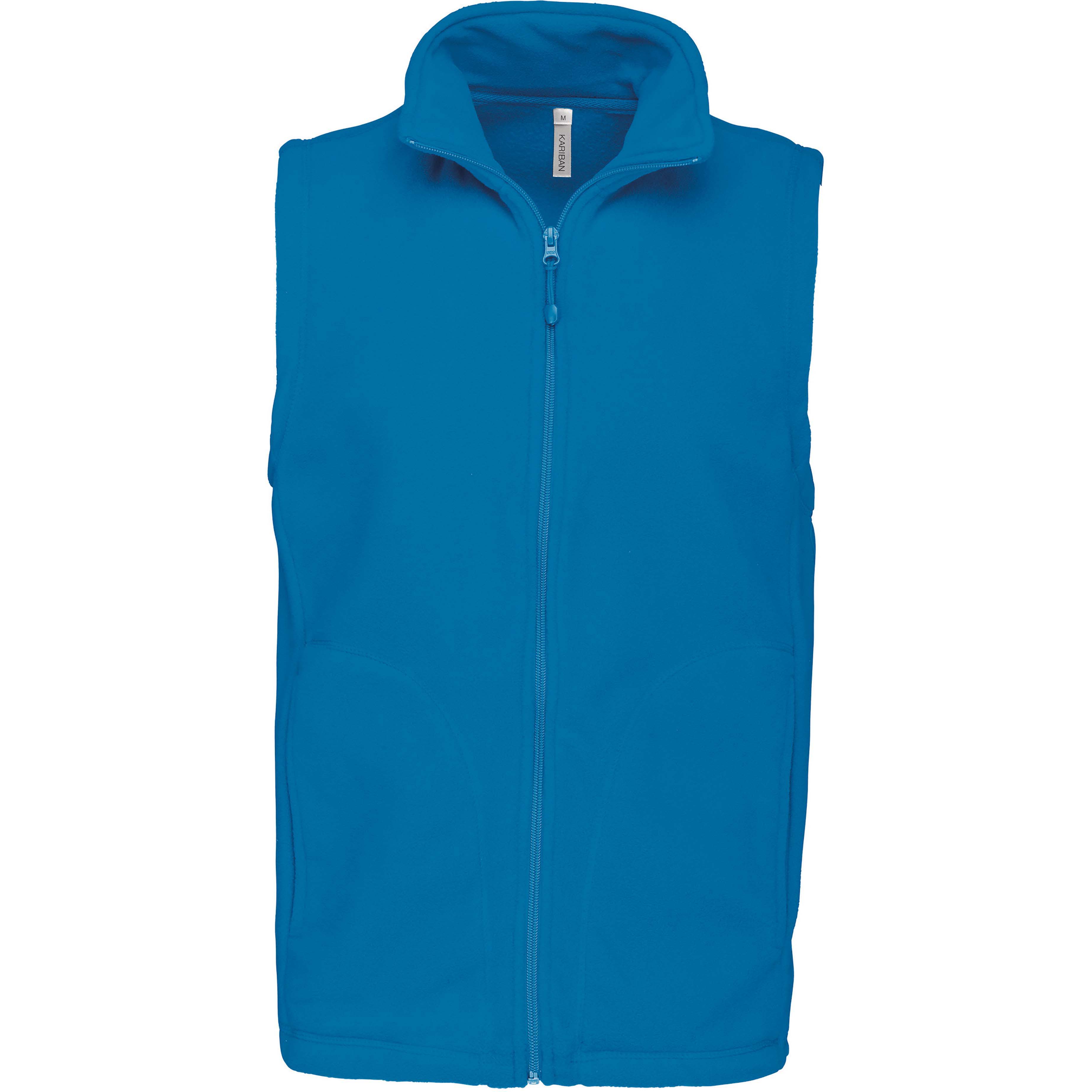 Herren-Fleece-Weste, tropicalblau