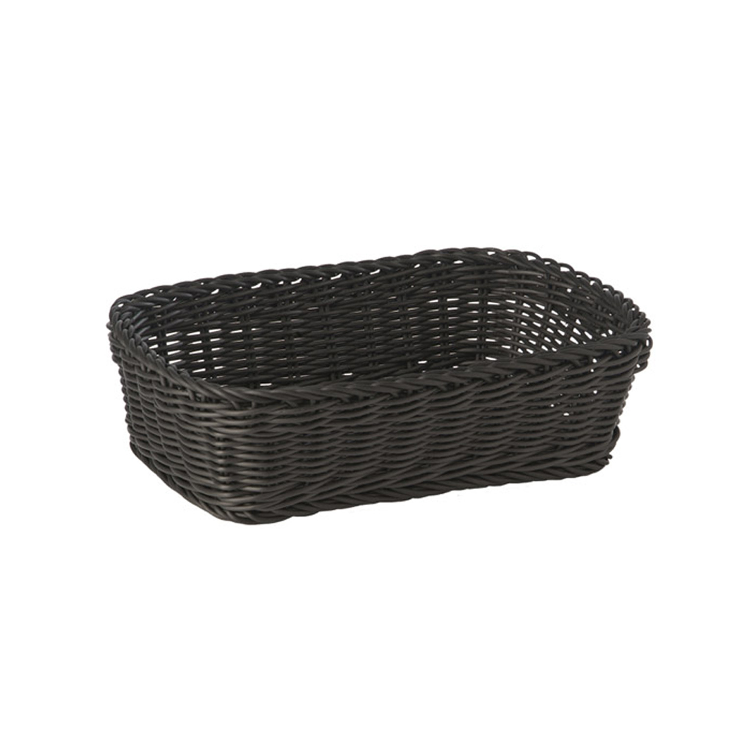 Korb, rechteckig 31 x 21 cm, H: 9 cm, schwarz