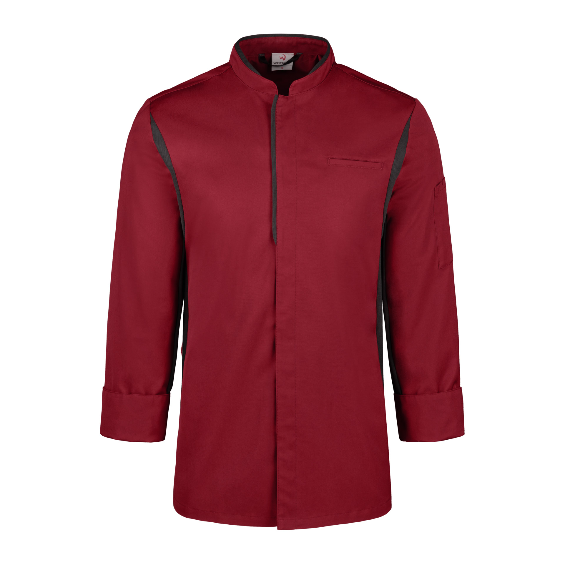 Koch-/Servicejacke FOCUS Herren karminrot/anthrazit
