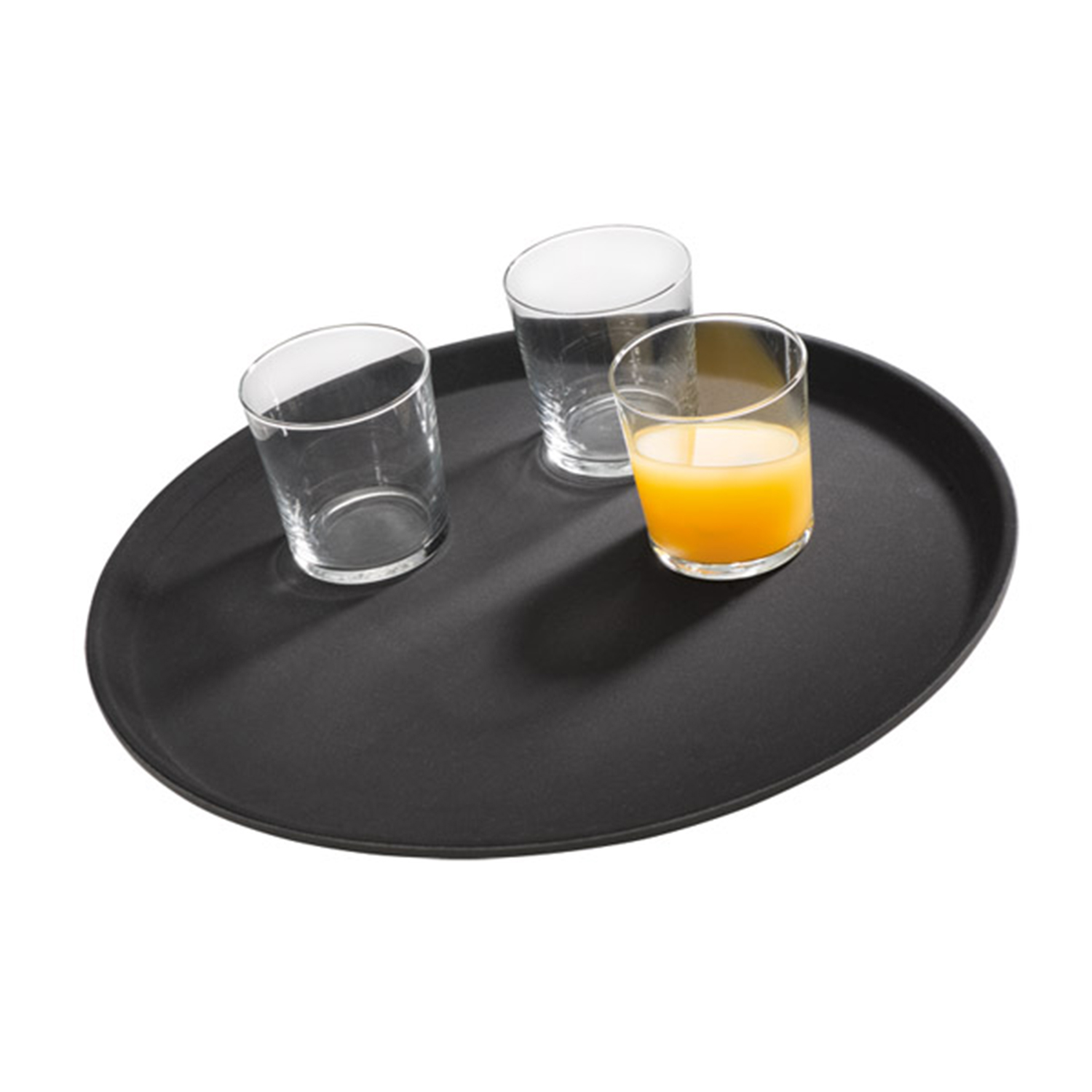 Tablett Gastro Ø 27,5 cm, schwarz, rutschfest