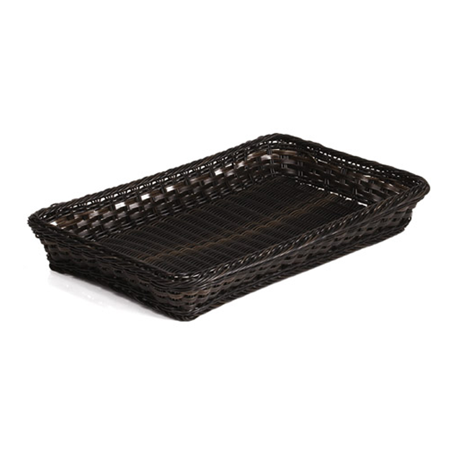 GN 2/3 Korb 32,5 x 35,4 cm, H: 10 cm Polypropylen, schwarz / braun