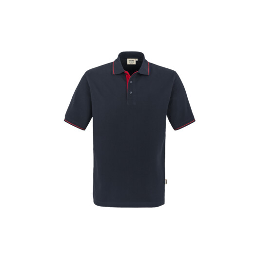 Unisex-Polo Casual, tinte/rot
