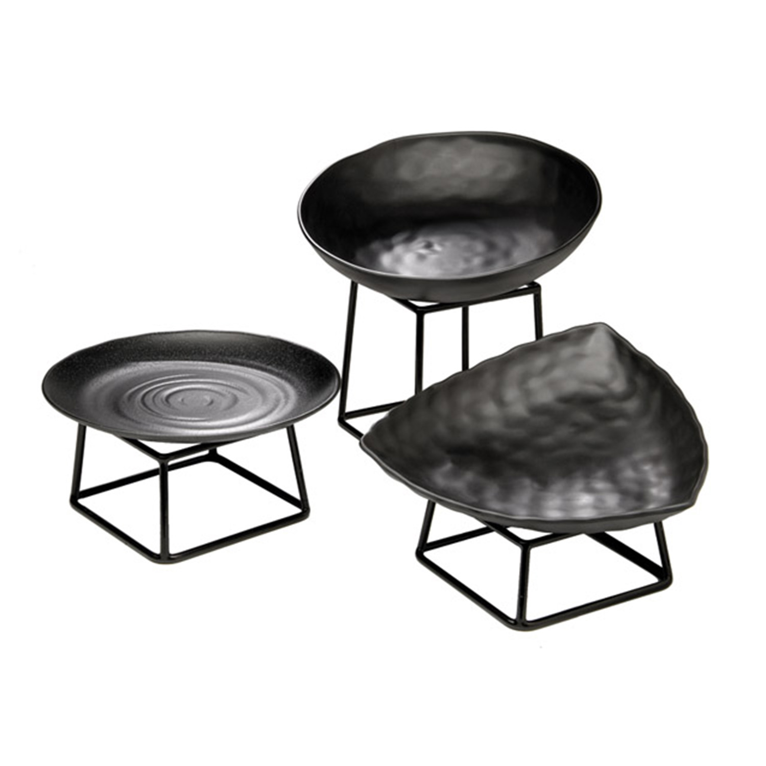 Buffetständer -MULTI- 18 x 18 cm, H: 8 cm Metall, PVC,
