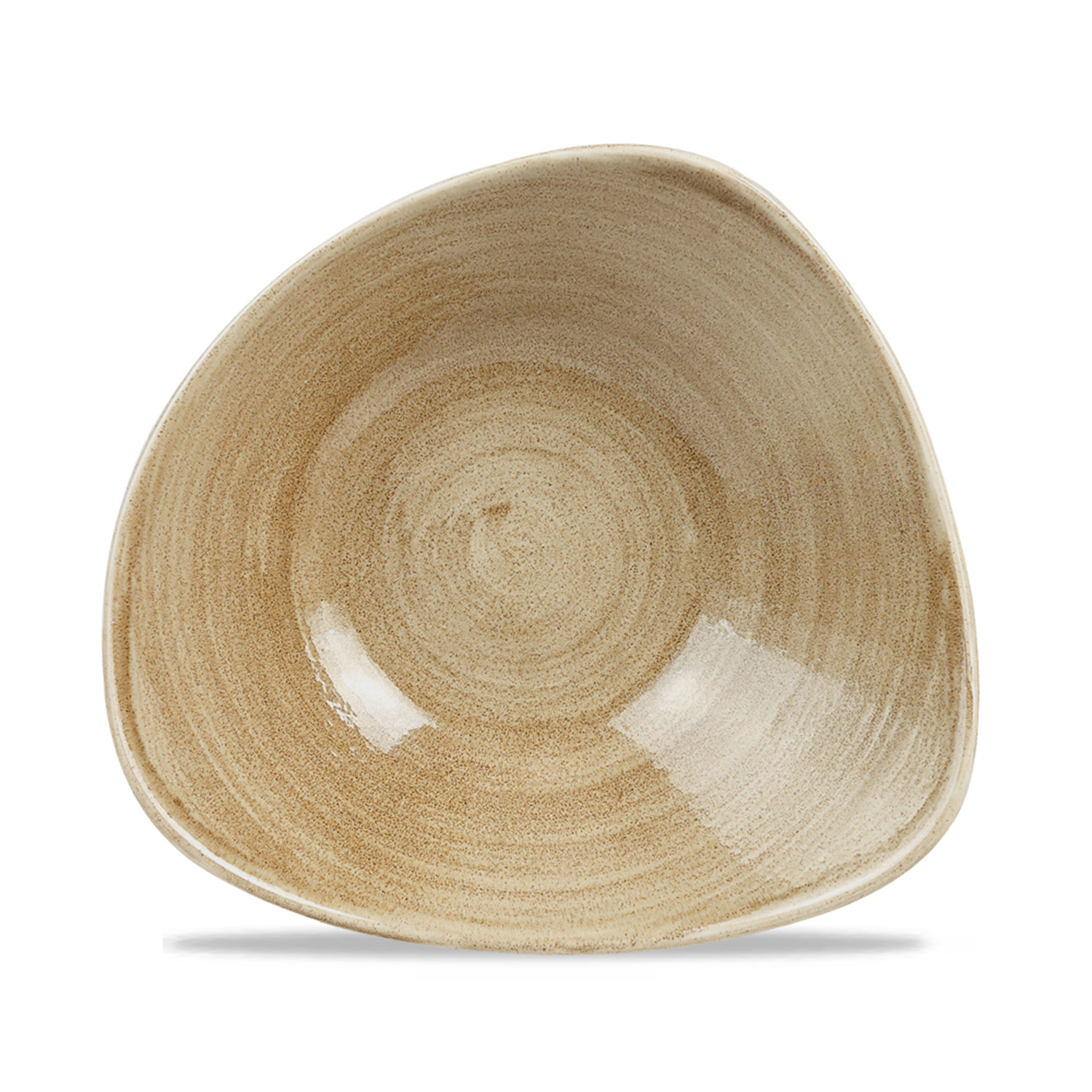 Triangle Bowl 23,5 cm, Stonecast Patina Antique Taupe