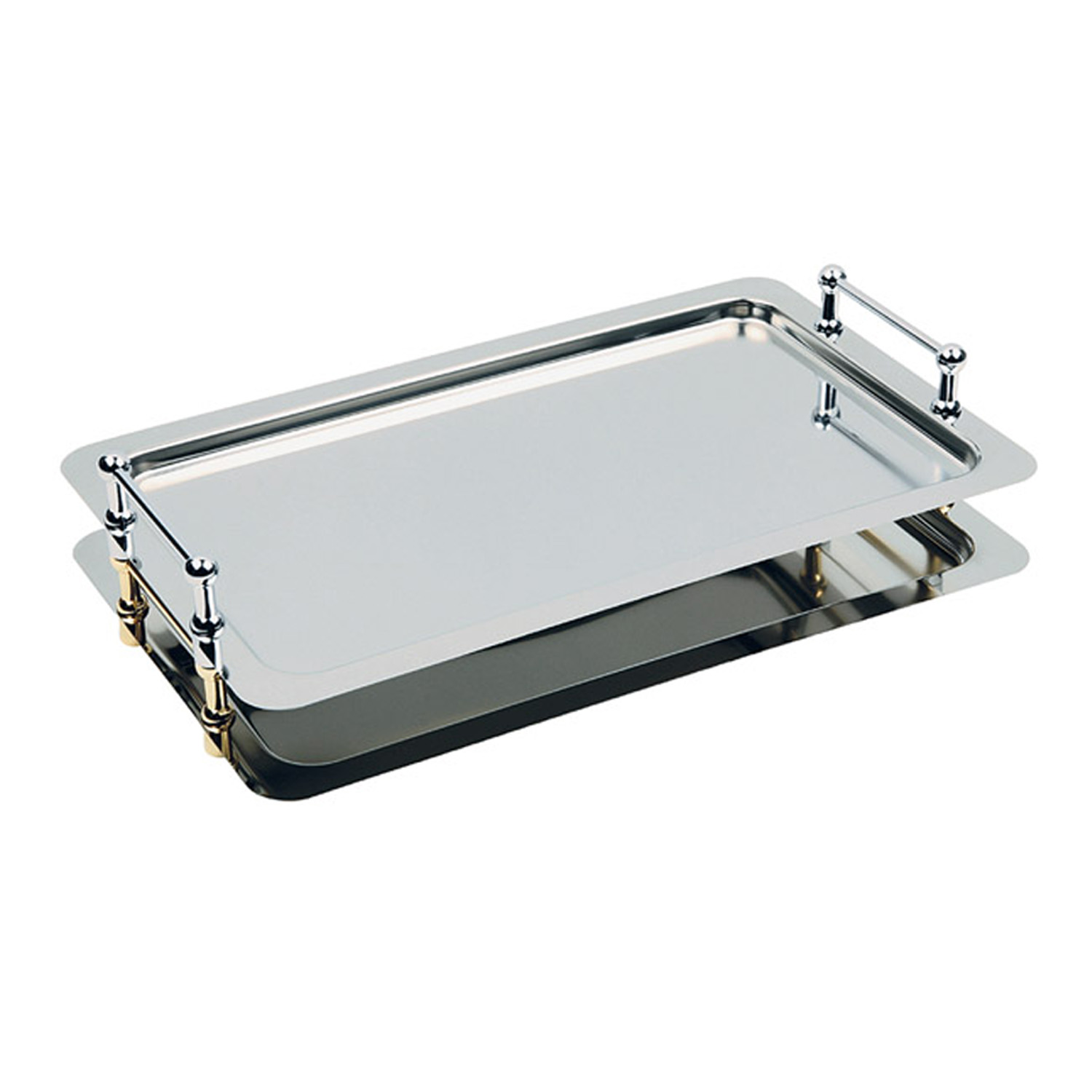 GN 1/1 System-Tablett 53 x 32,5 cm, Nutzhöhe 4 cm 18/10 Edelstahl