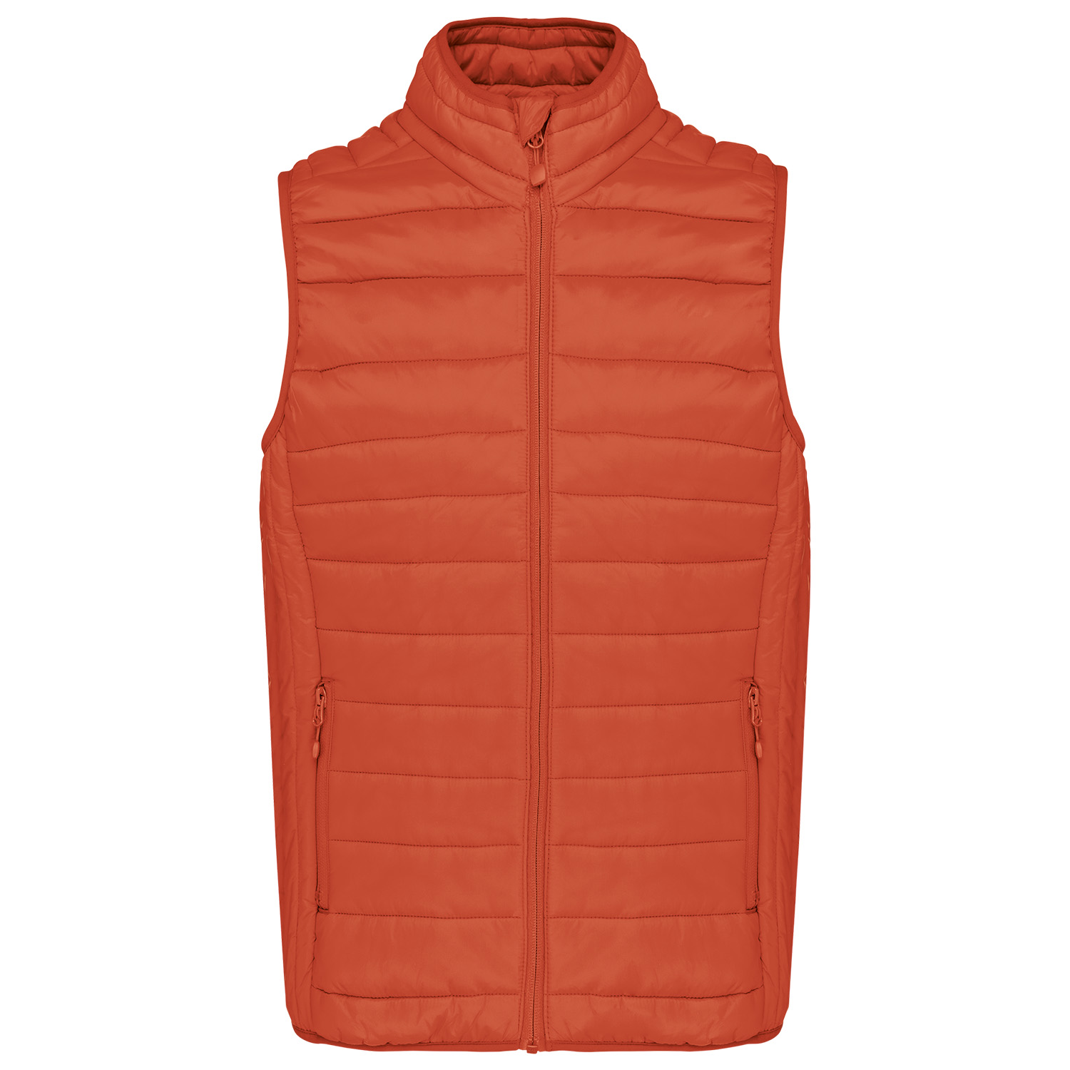 Leichte Herren-Steppweste, orange