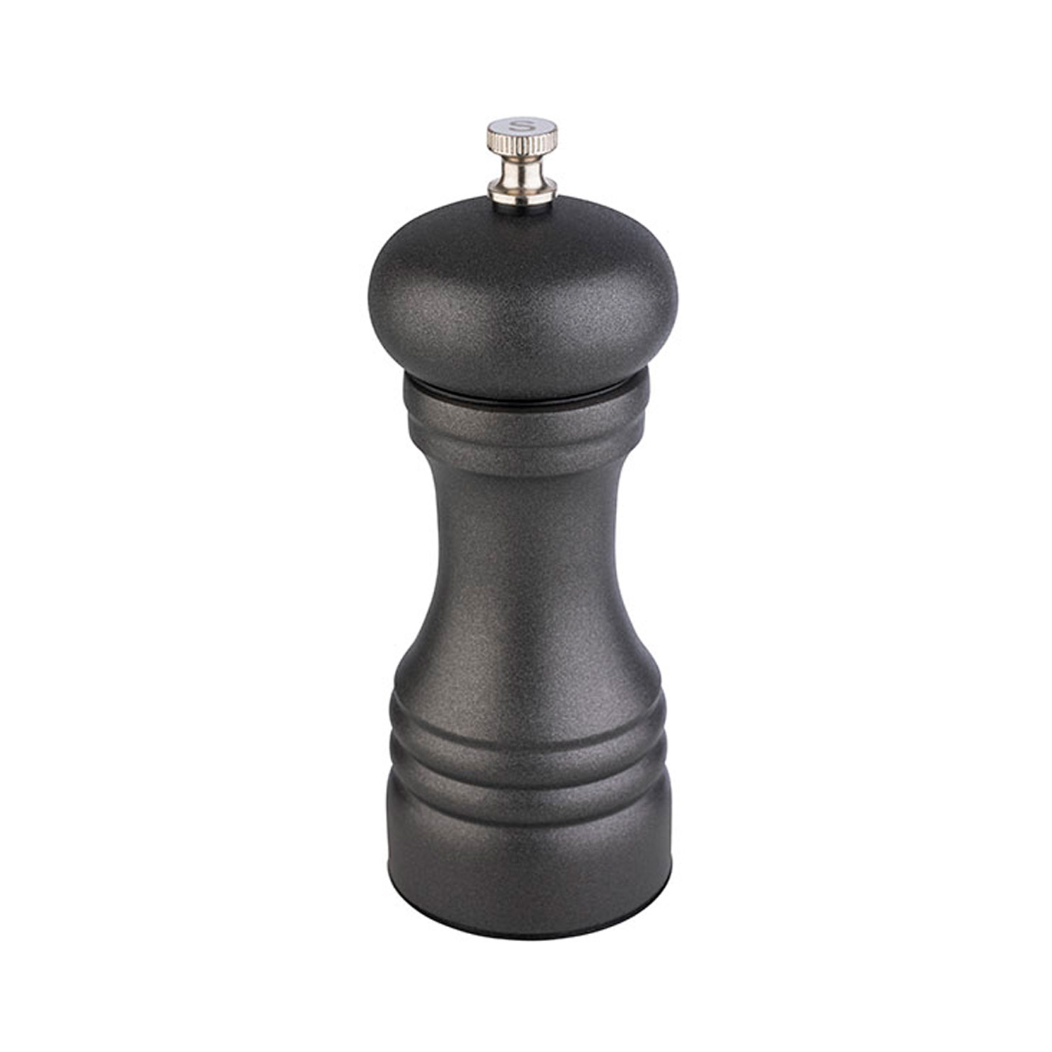 Salzmühle -GUNMETAL- Ø 6 cm, H: 15,5 cm Edelstahl