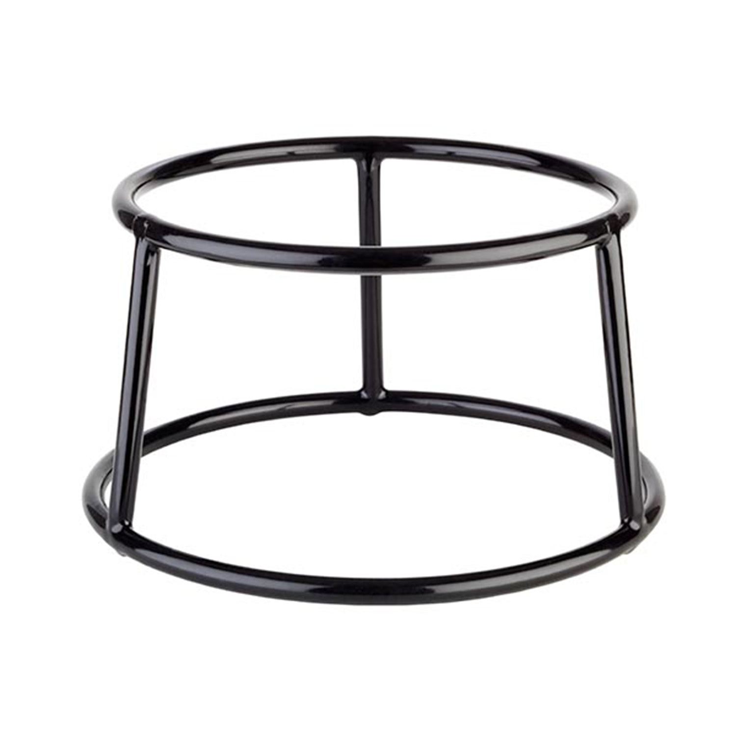 Buffetständer -MULTI ROUND- Ø 15,5 / 18 cm, H: 10 cm Metall, PVC, schwarz