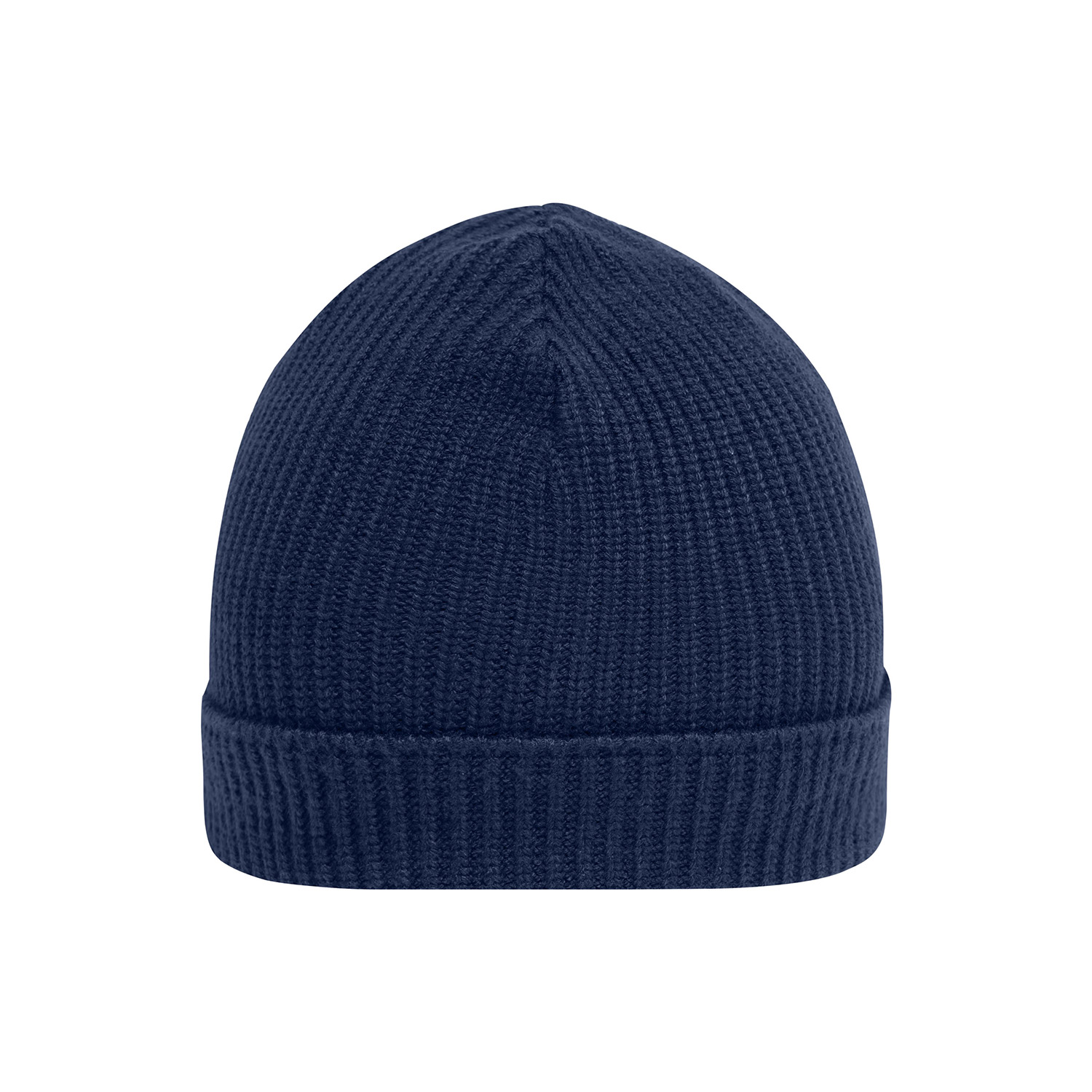 Strickmütze aus recyceltem Polyester, navy