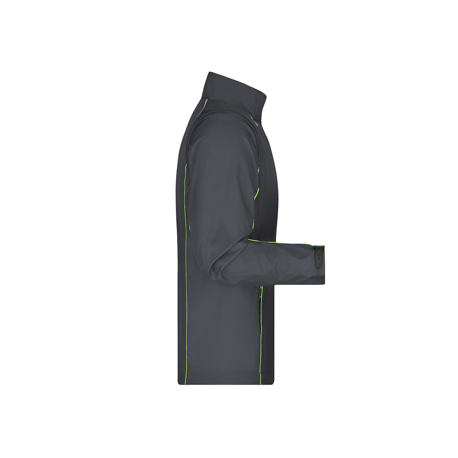 Herren-Softshelljacke Zip-Off, eisengrau/grün