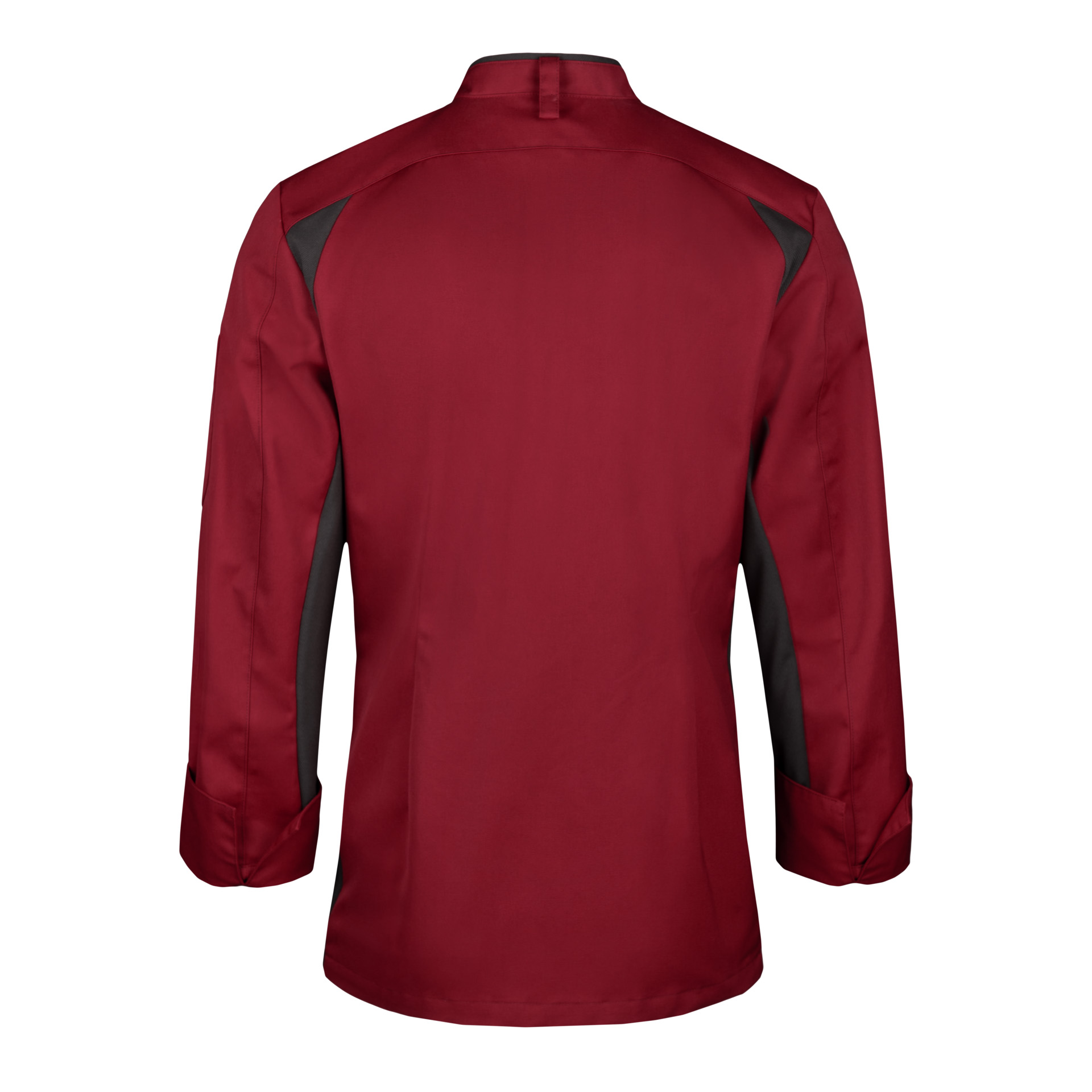 Koch-/Servicejacke FOCUS Herren karminrot/anthrazit