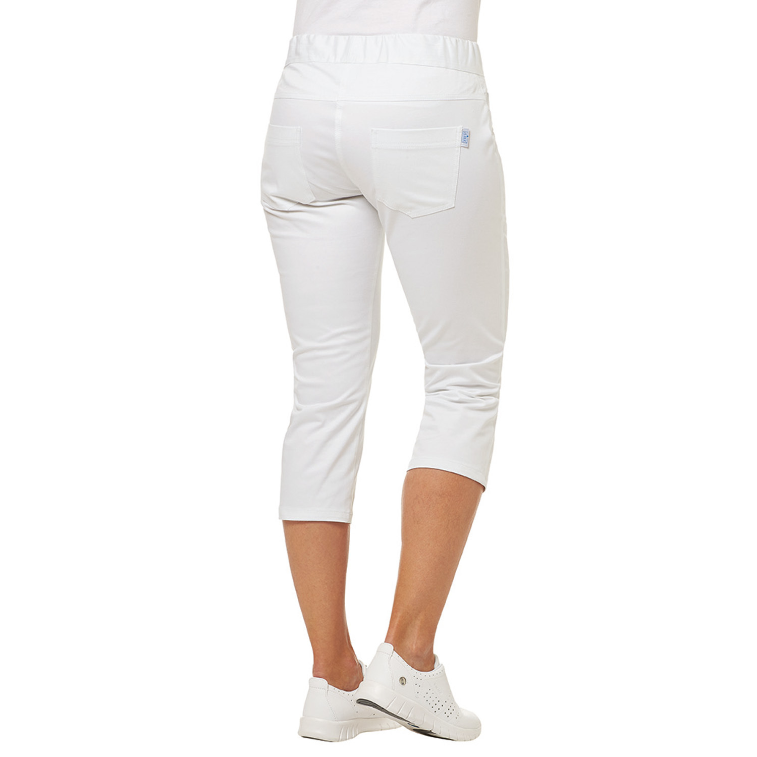 Damenhose 3/4 BI-Stretch Slim Style, weiß