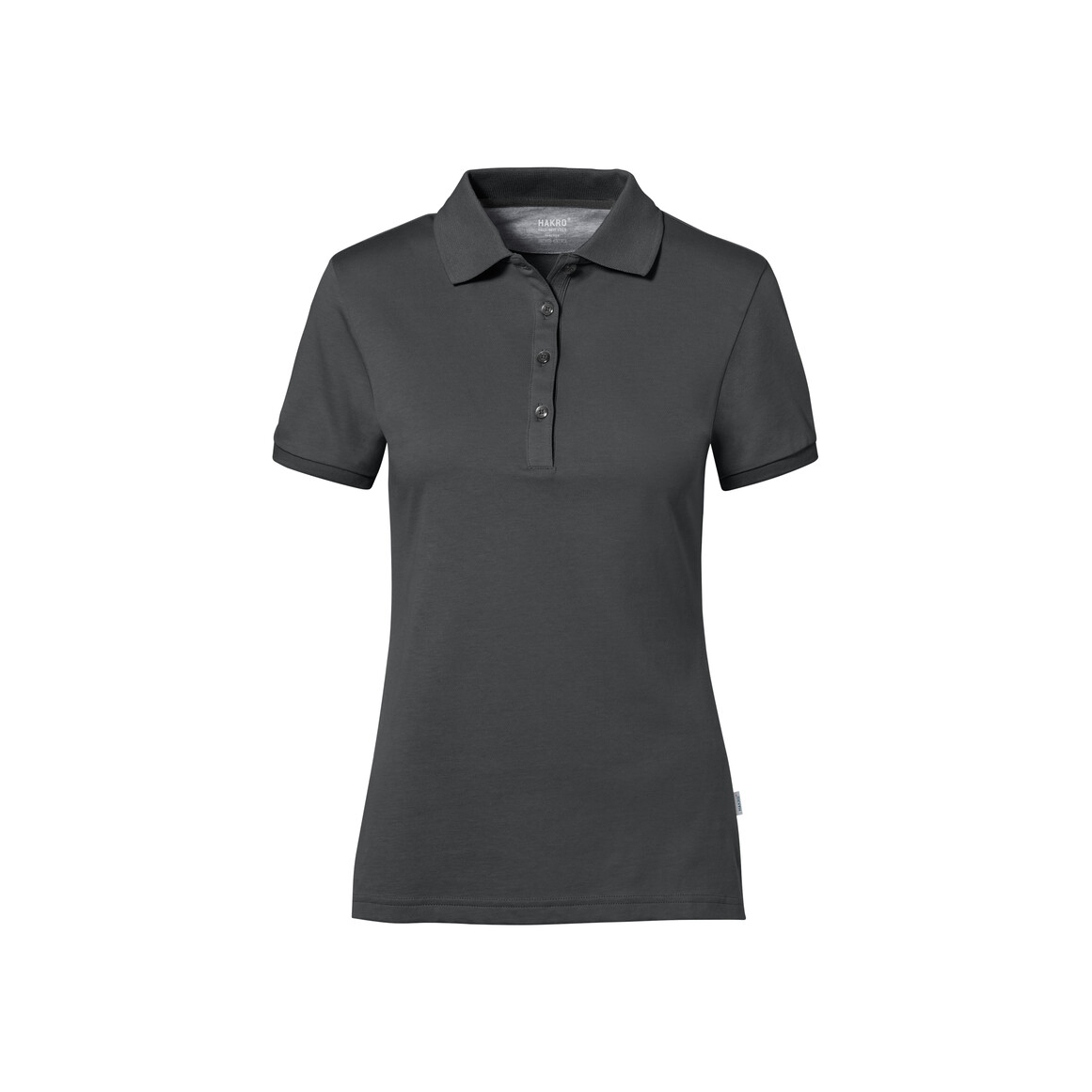 Woman-Polo Cotton Tec, anthrazit