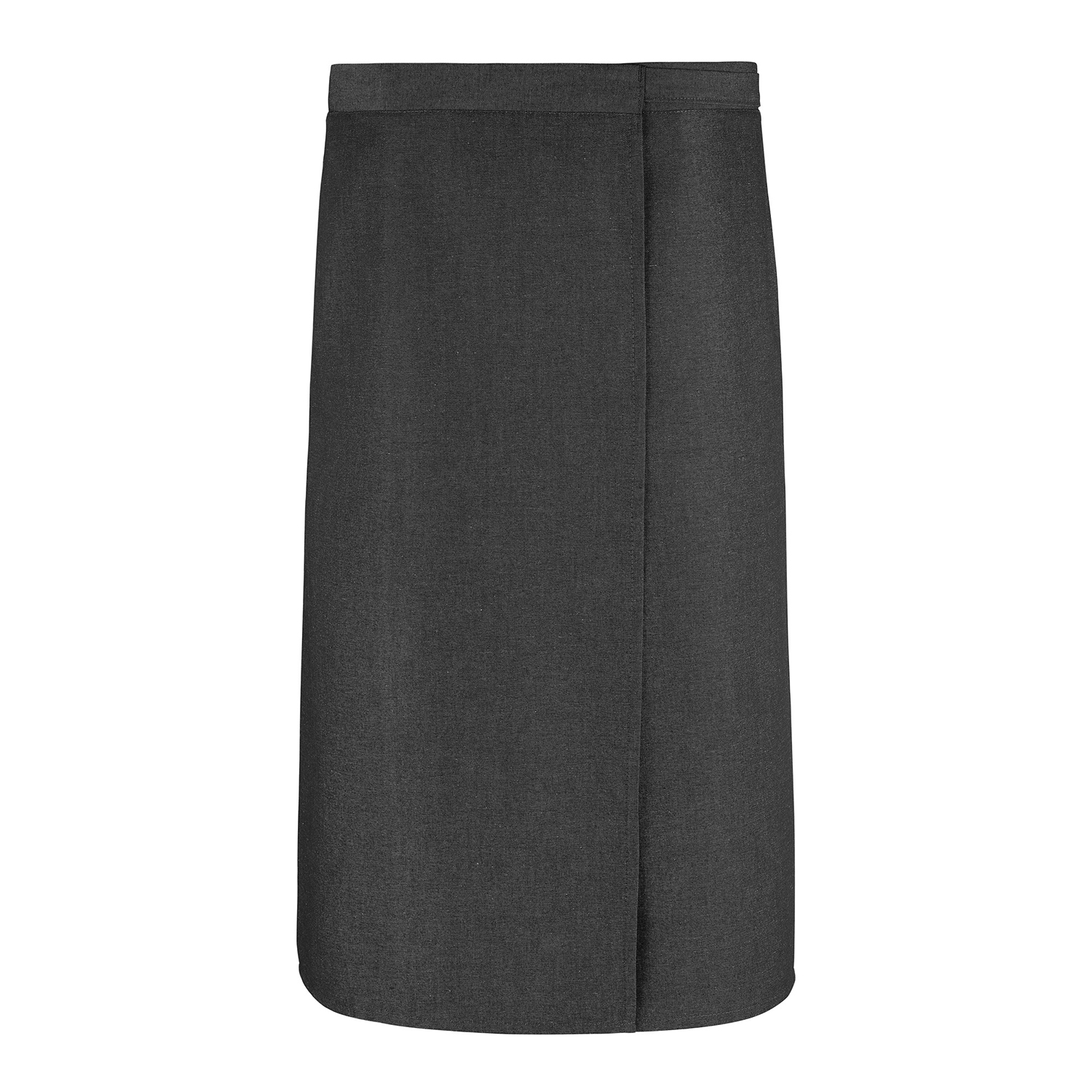 Wickel-Bistroschürze 145 x 80 cm, Jeanslook anthrazit
