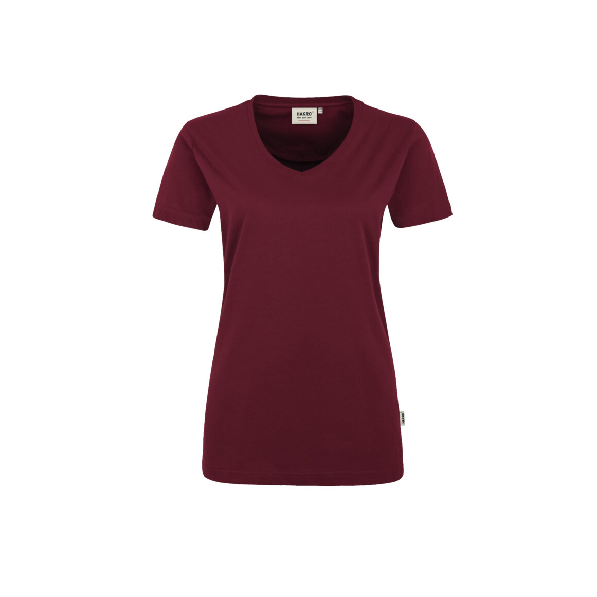 Woman-V-Shirt Mikralinar, weinrot