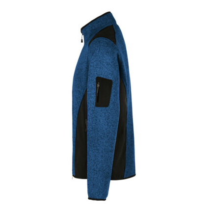 *Auslauf 2026*Unisex-Strickfleecejacke, royal meliert