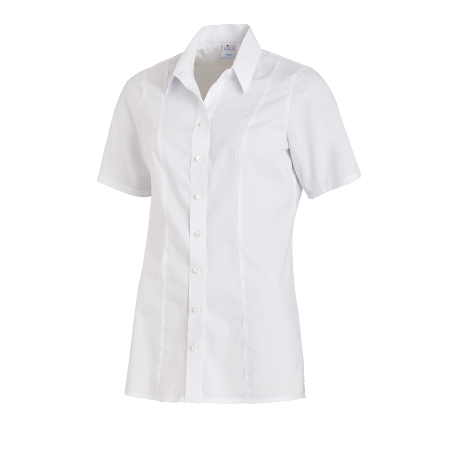 Damenbluse Nora Stretch, Kurzarm, weiß