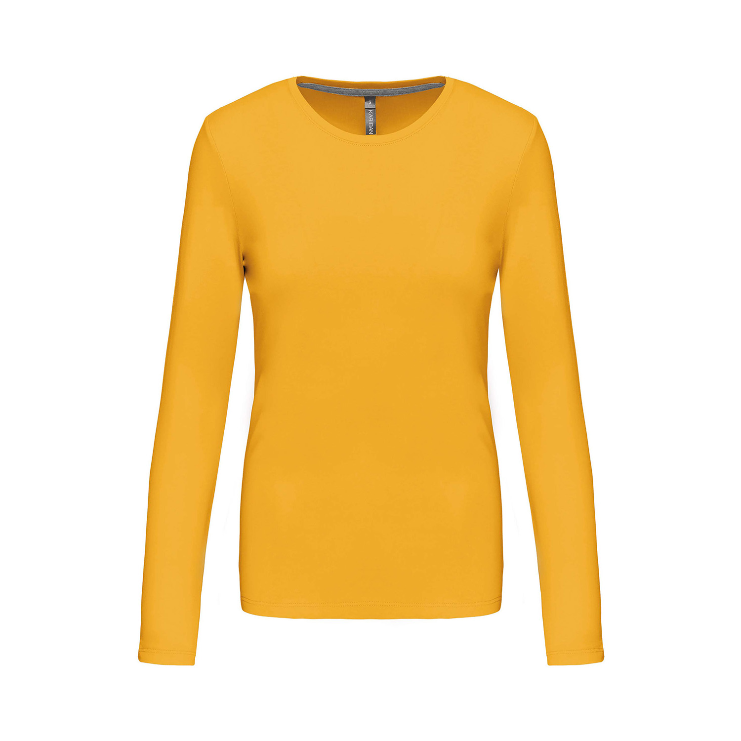 Damen-Longsleeve Kariban, gelb