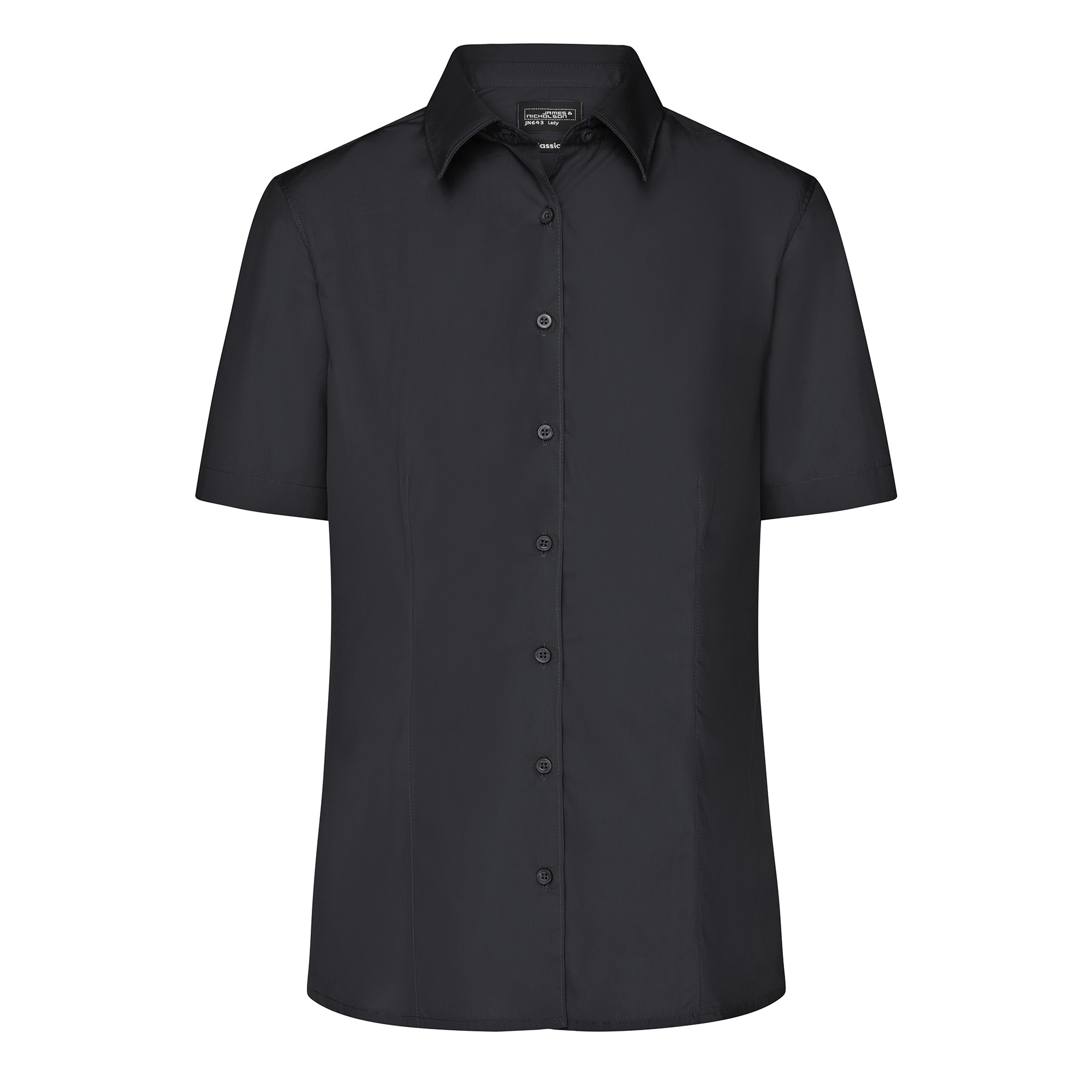 Damenbluse Lucia, 1/2 Arm, schwarz