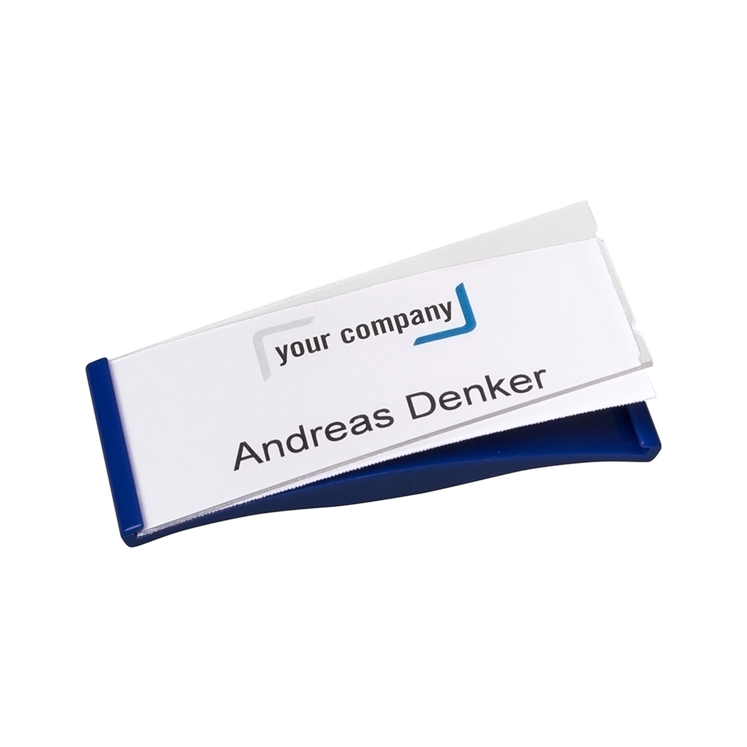 Magnet-Namensschild 78 x 32 mm, dunkelblau