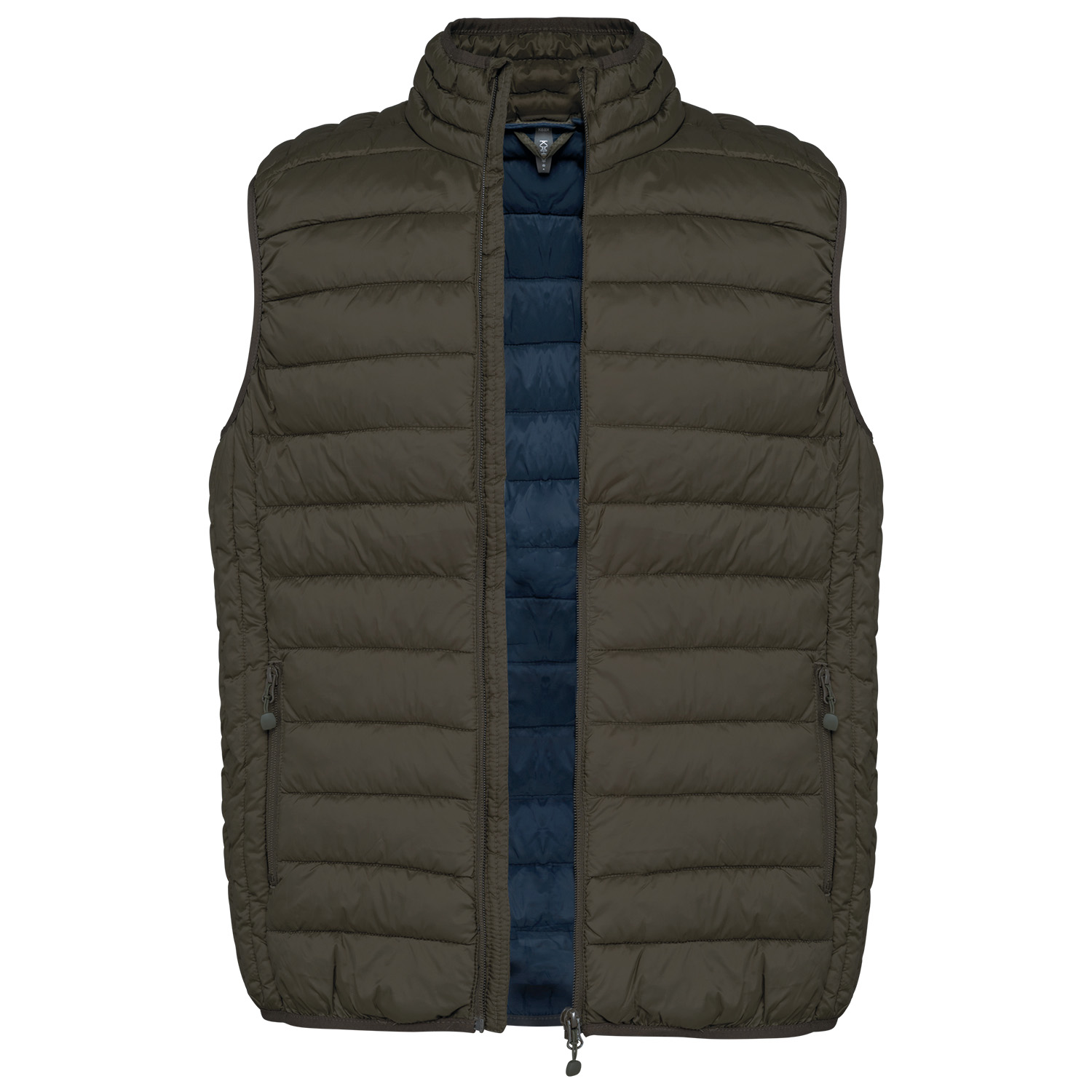 Leichte Herren-Steppweste, dark khaki