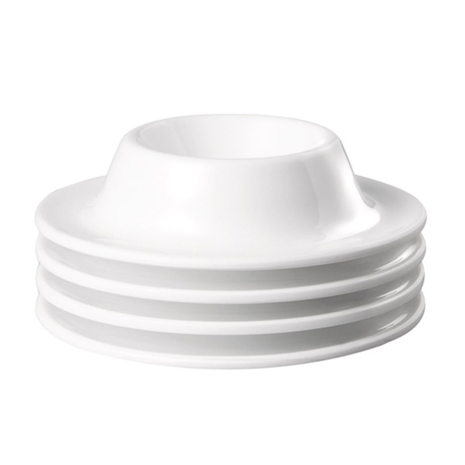 Eierbecher, 4er Set Ø 8,5 cm, H: 2 cm Melamin, weiß