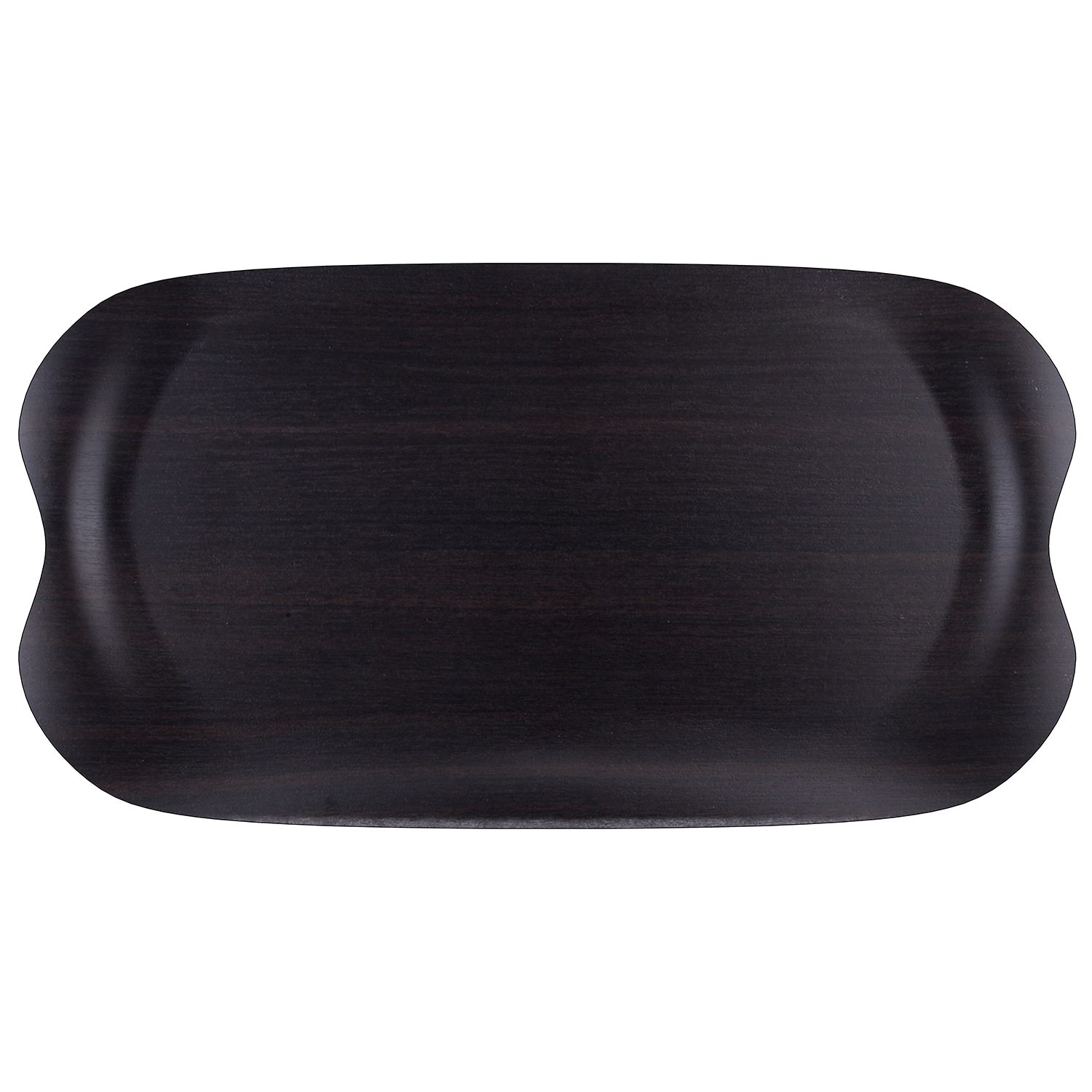Tablett Earth Tray Wave 43 x 33 cm, Dark Wood