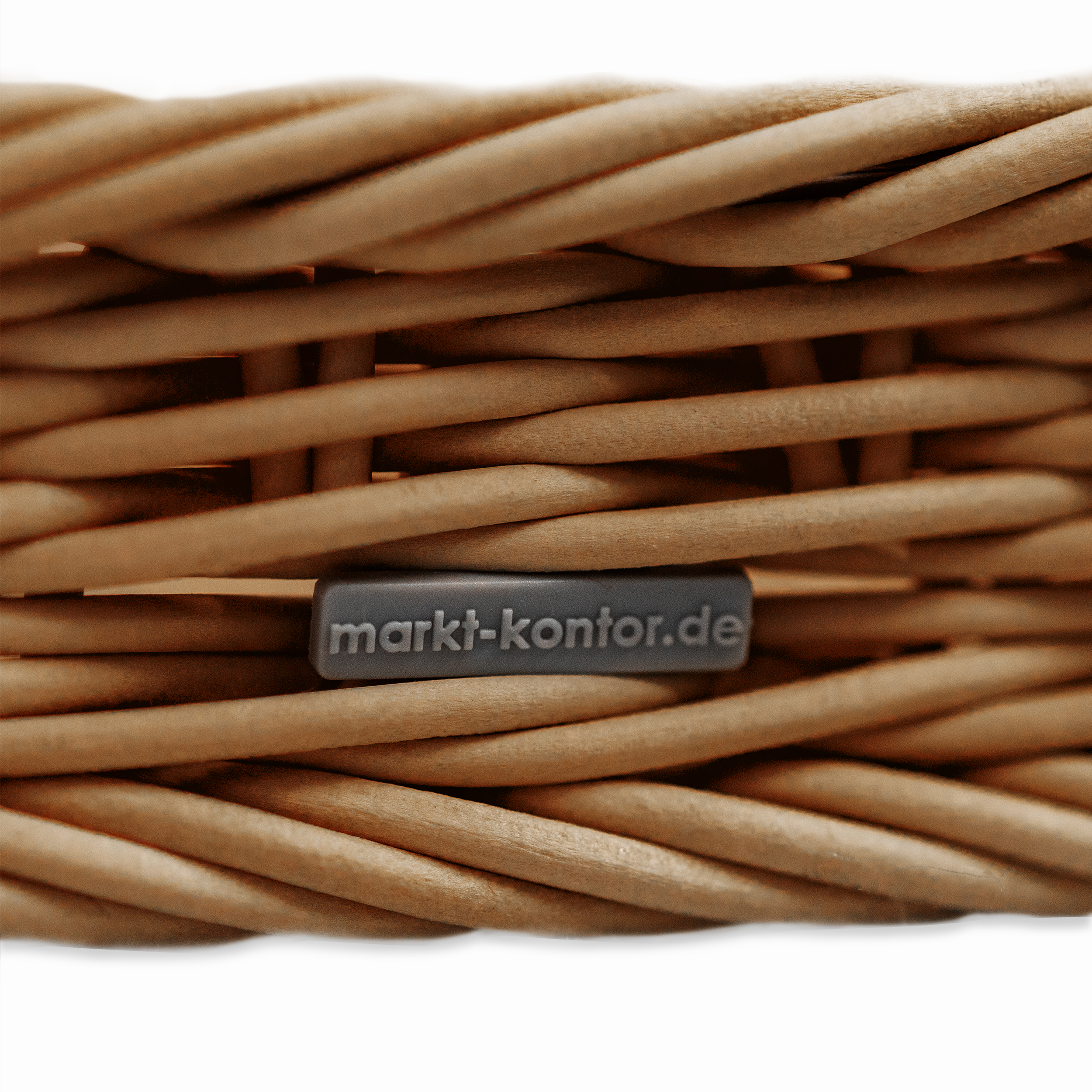 Auslagekorb 60 x 20 x 5 cm, beige mit Rahmenverstärkung aus Edelstahl