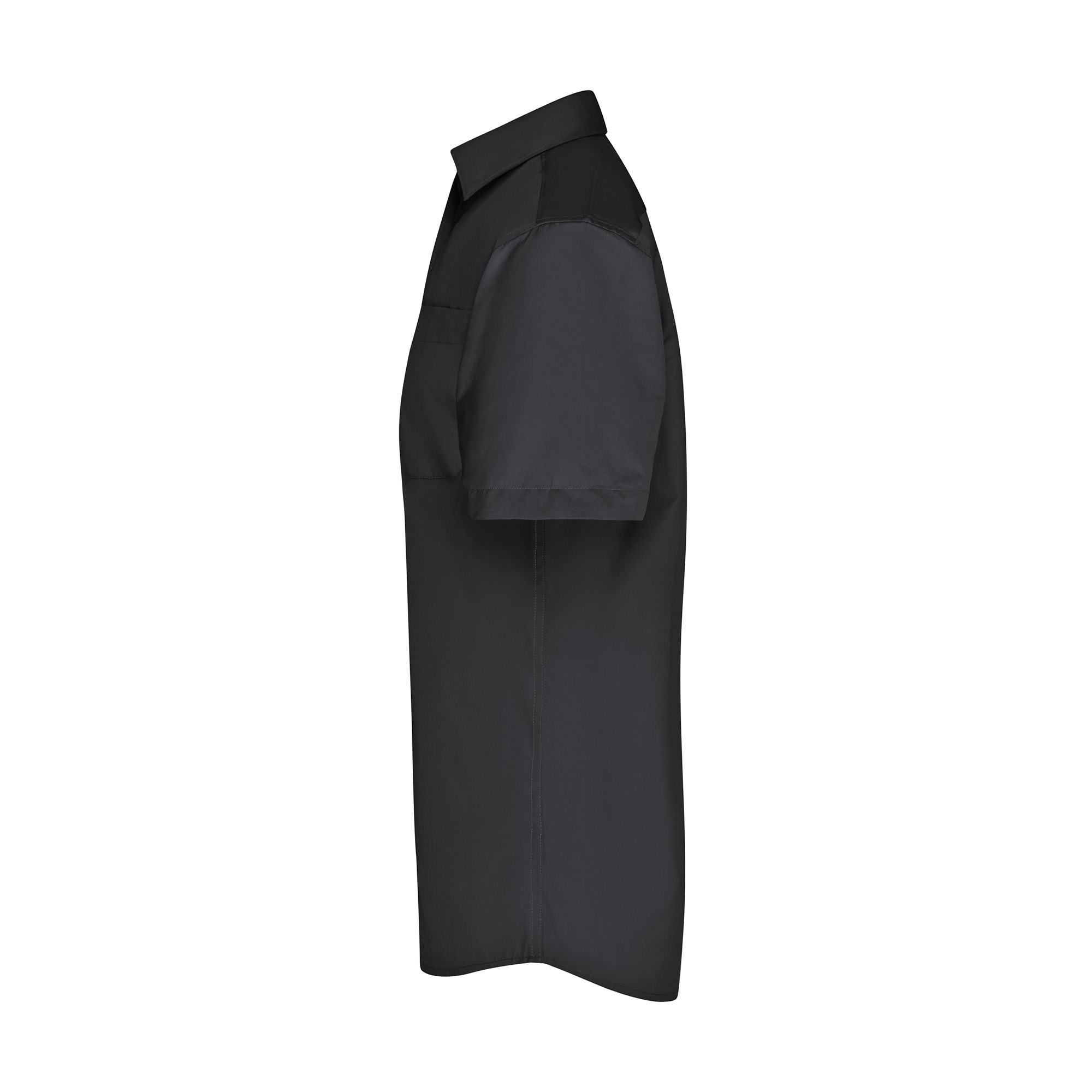 Herrenhemd Luca, 1/2 Arm, schwarz