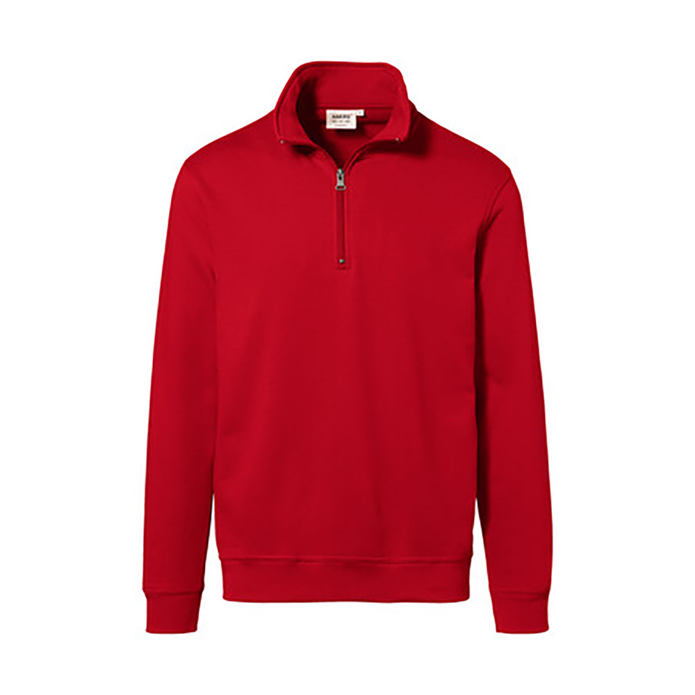 Zip-Sweatshirt Premium, rot