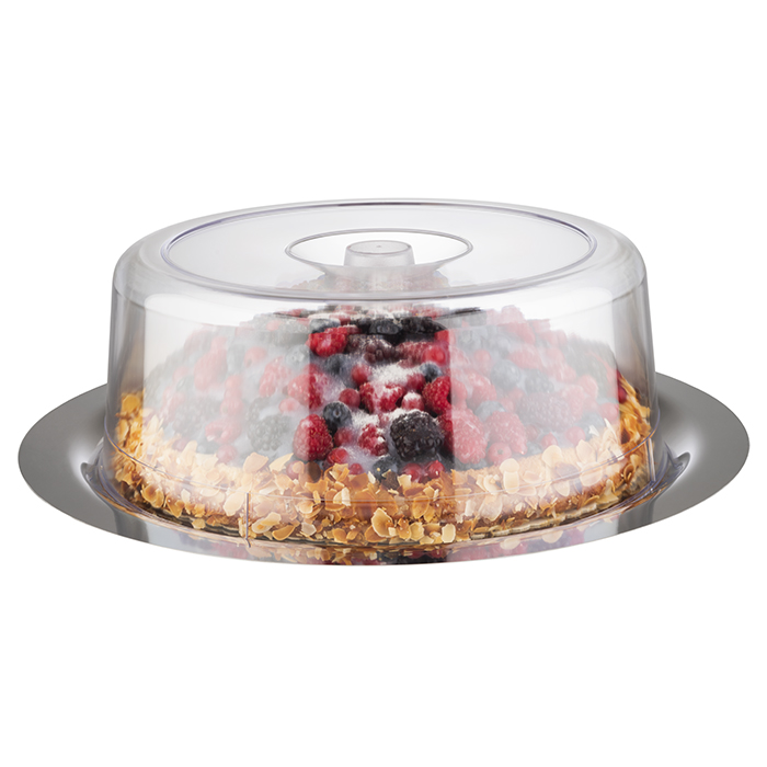 Tablett mit Haube -FINESSE- Ø 38 cm, H: 12 cm Set bestehend aus: